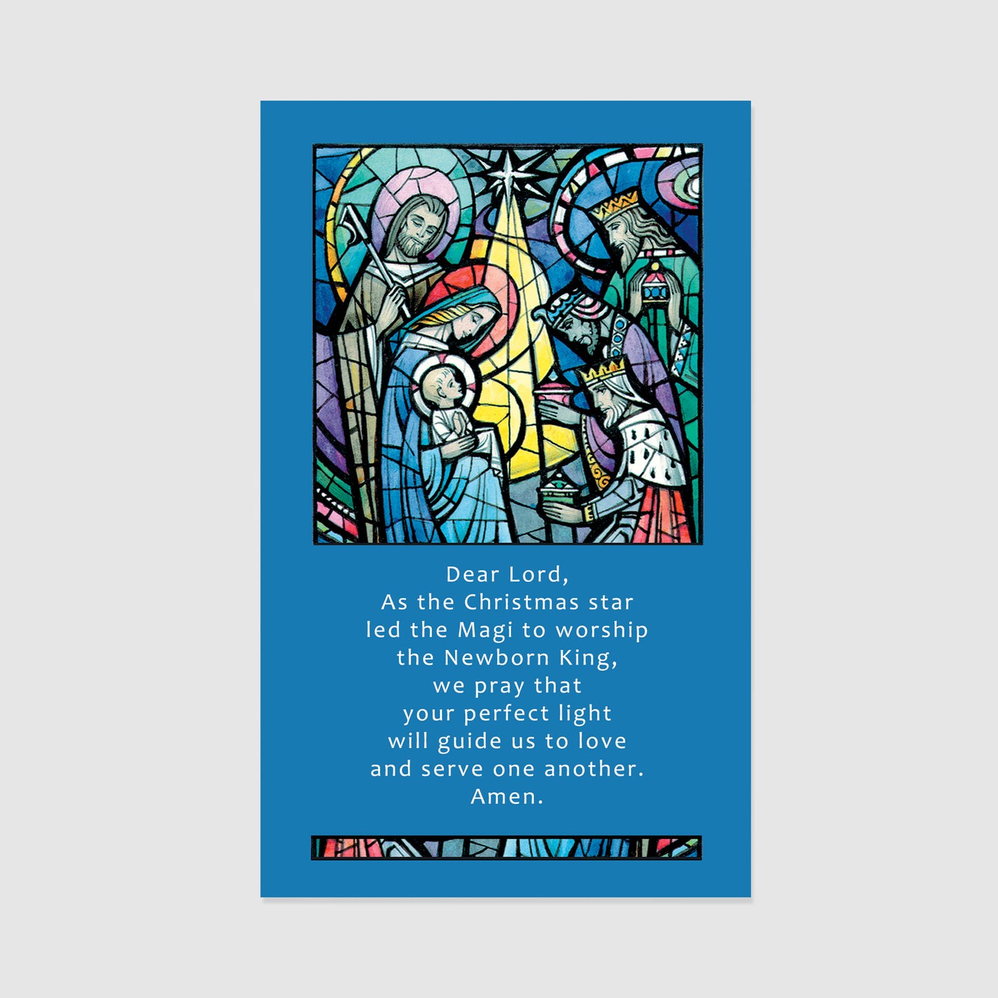 The Christmas Star Led the Magi - Christmas Prayer Card Personalized