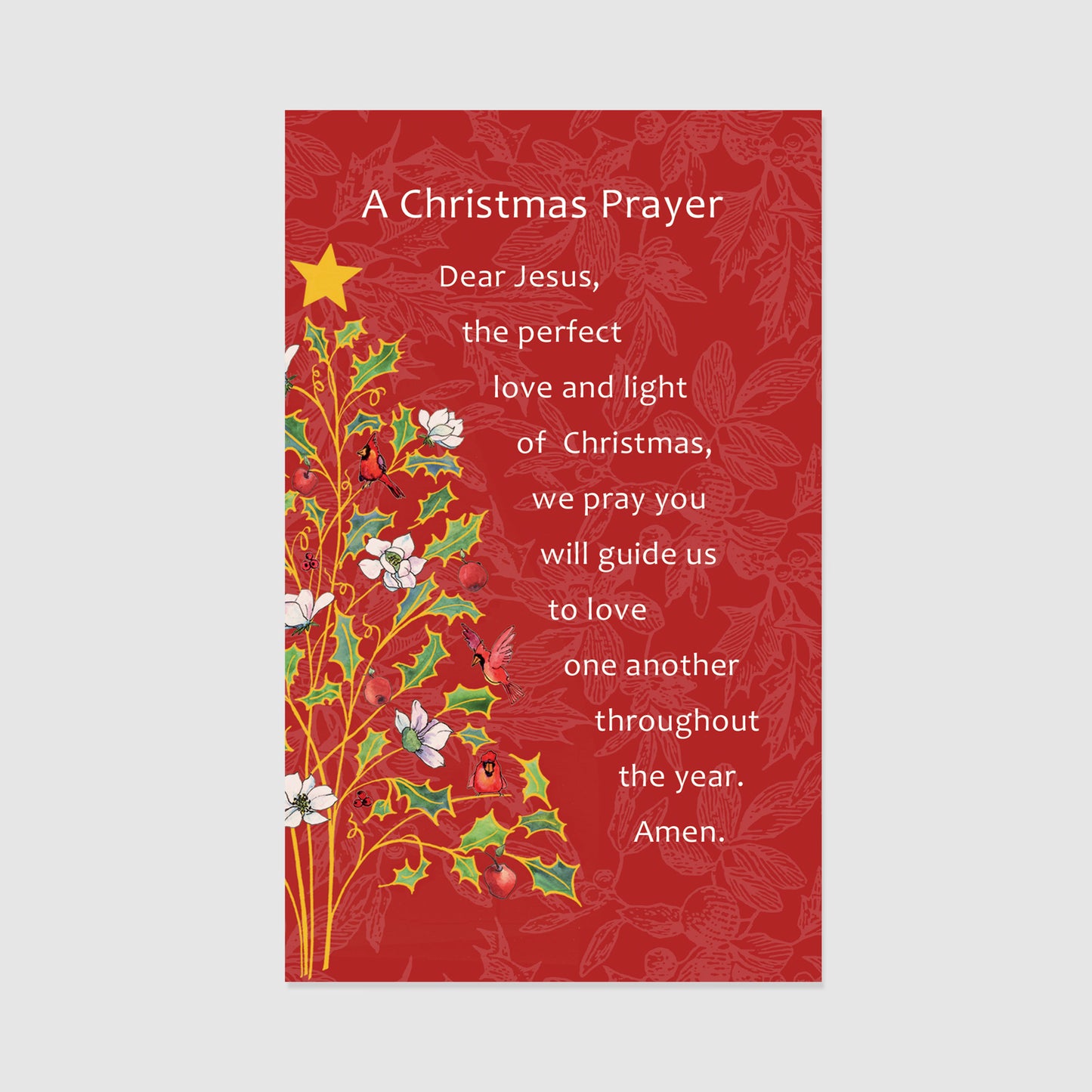 Guide Us to Love One Another - Christmas Prayer Card Personalized