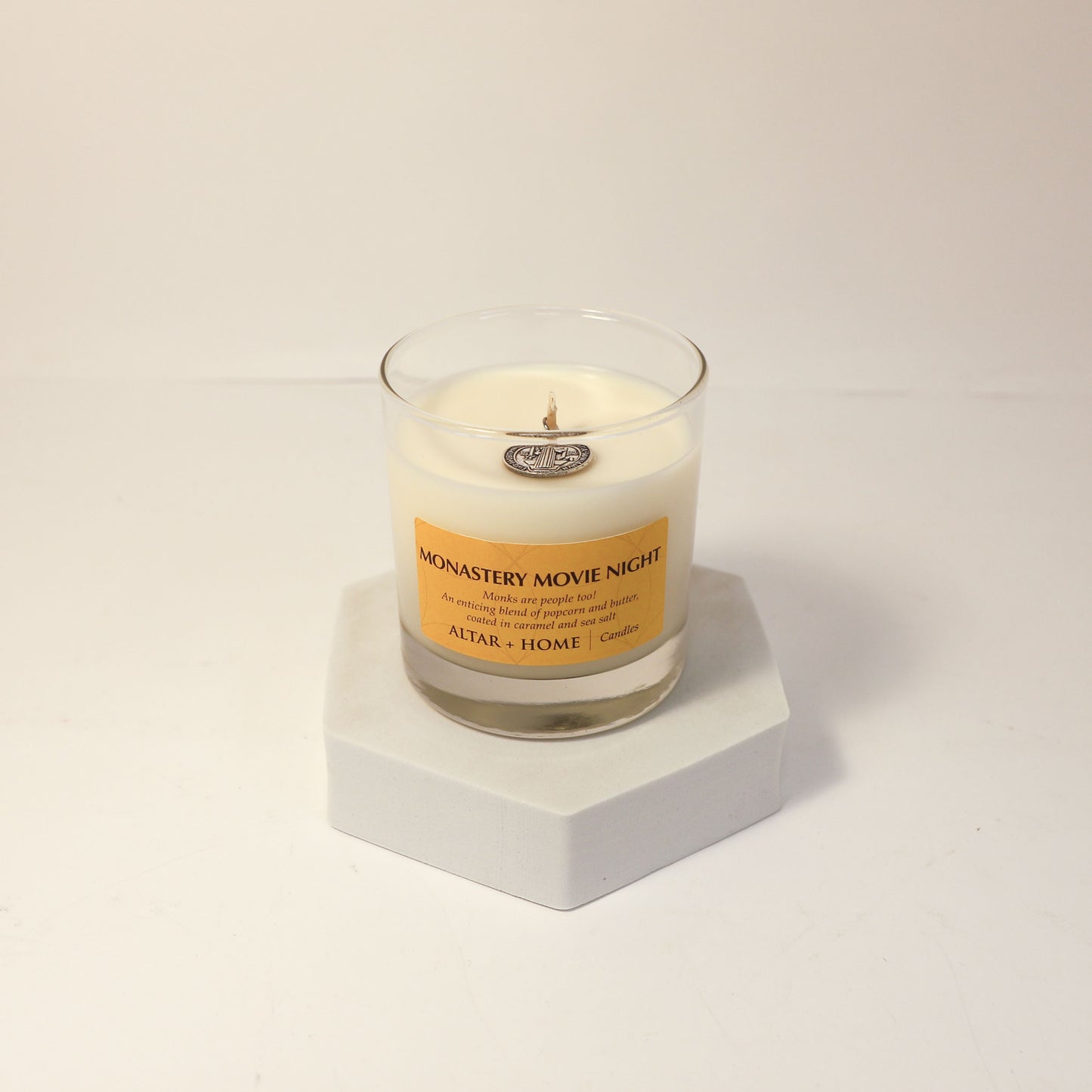Monastery Movie Night - Scented Candle (White Wax)