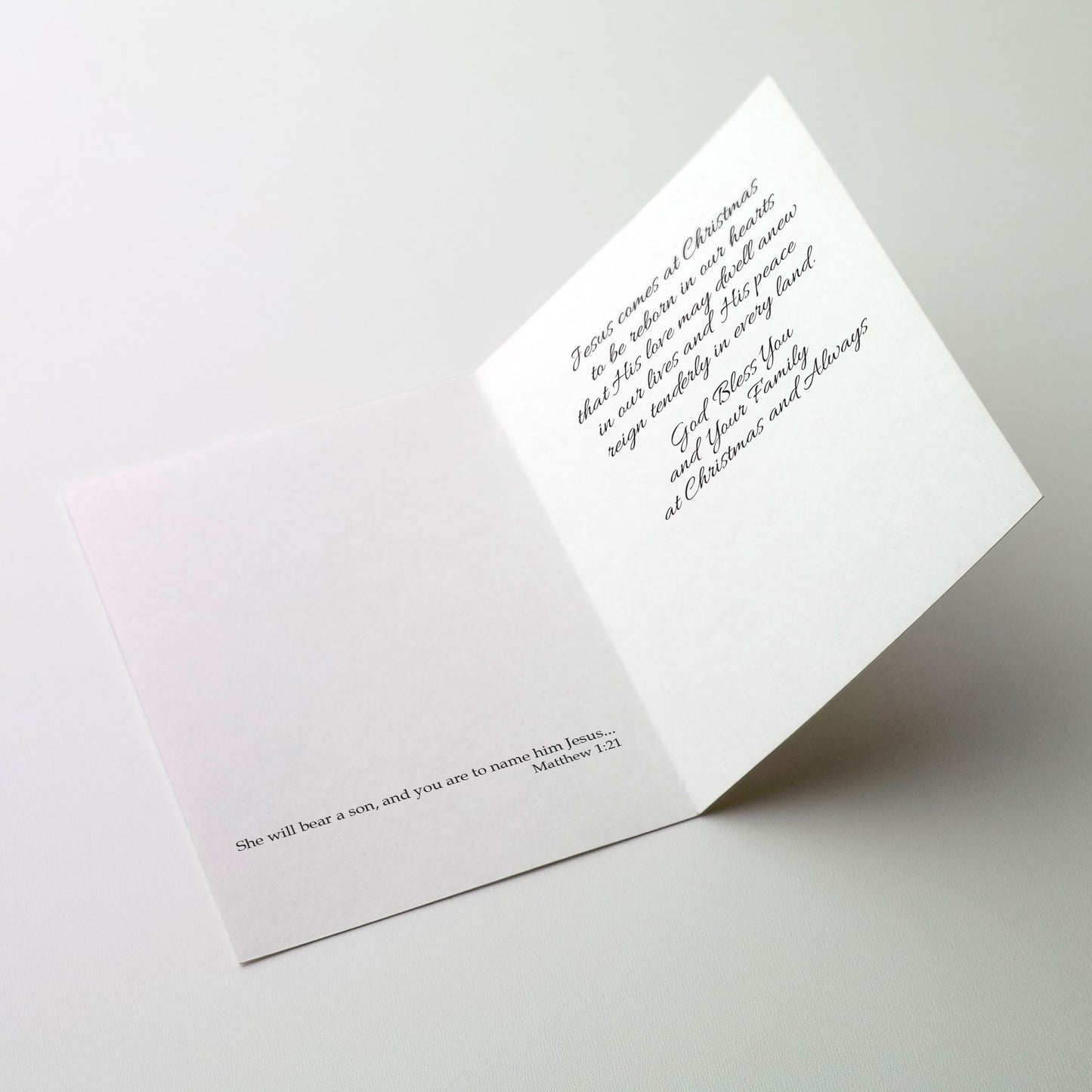 Merry Christmas to You and Your Family - Spirit of Christmas Card Personalized