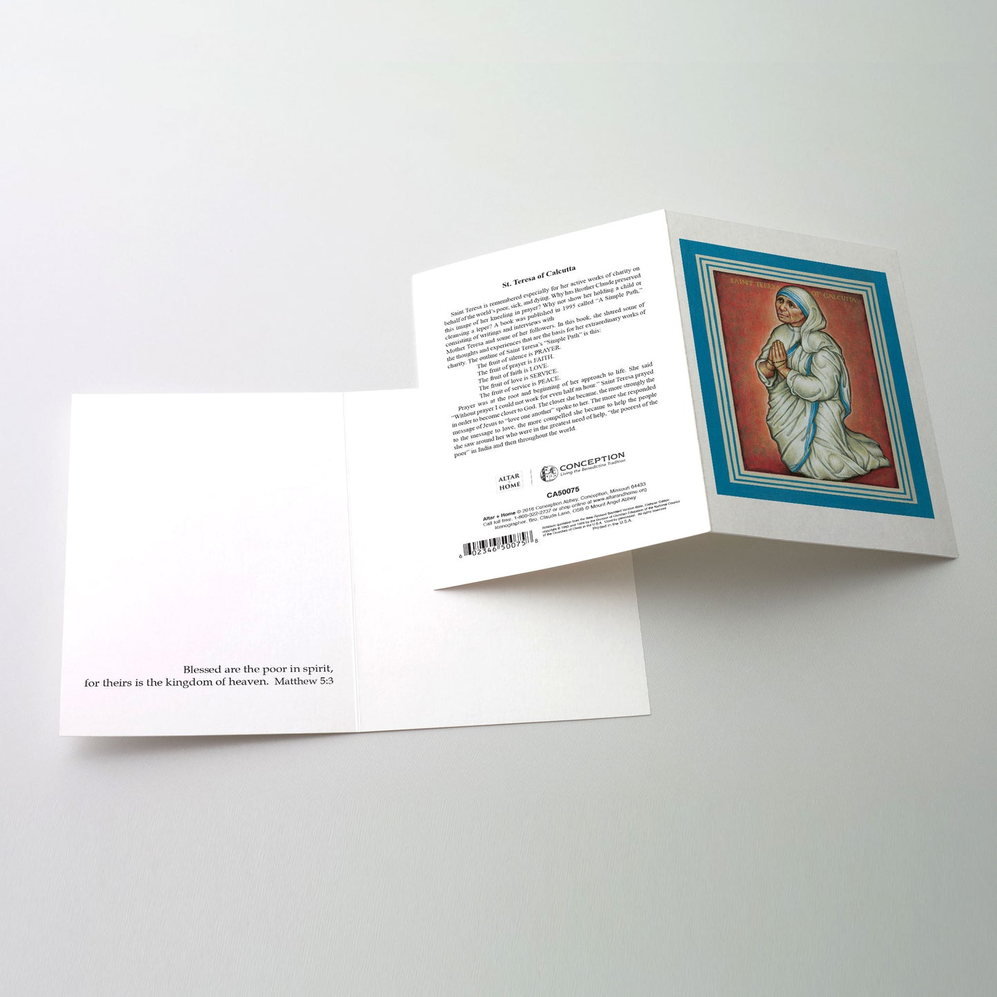 St. Teresa of Calcutta - Icon Greeting Card