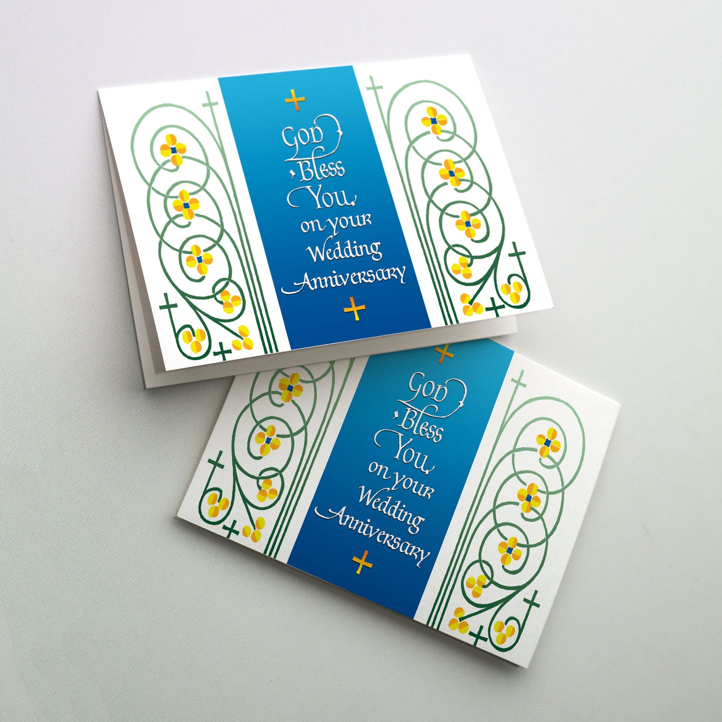 God Bless You on Your Wedding Anniversary - Wedding Anniversary Card