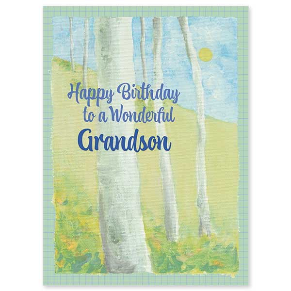 Tree trunks growing in a forest