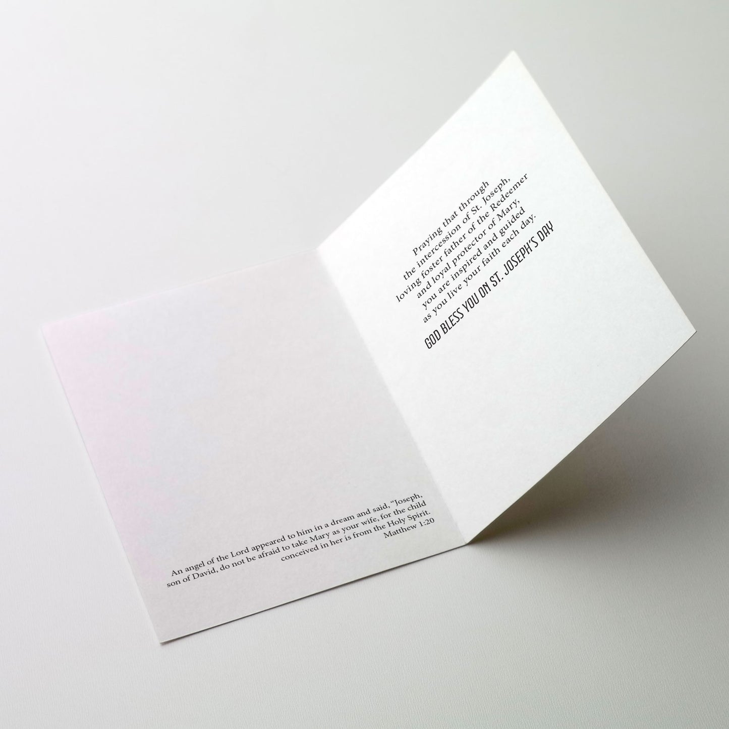 St. Joseph Pray for Us - St. Joseph's Day Card