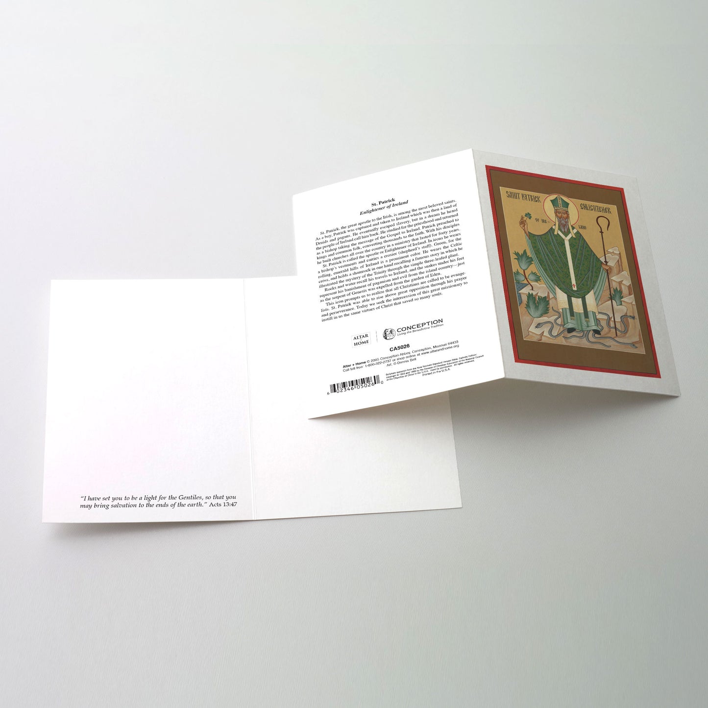 St. Patrick the Enlightener - Icon Greeting Card