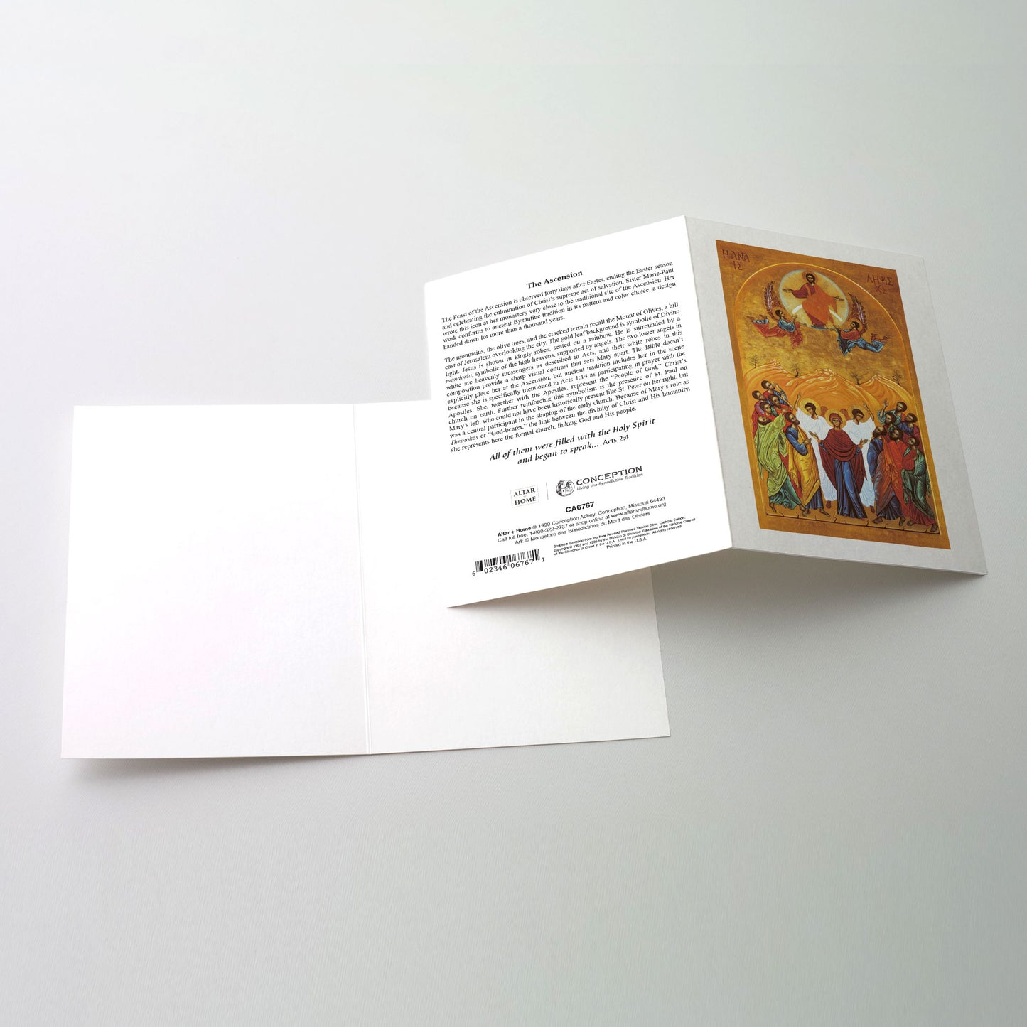 The Ascension - Icon Greeting Card