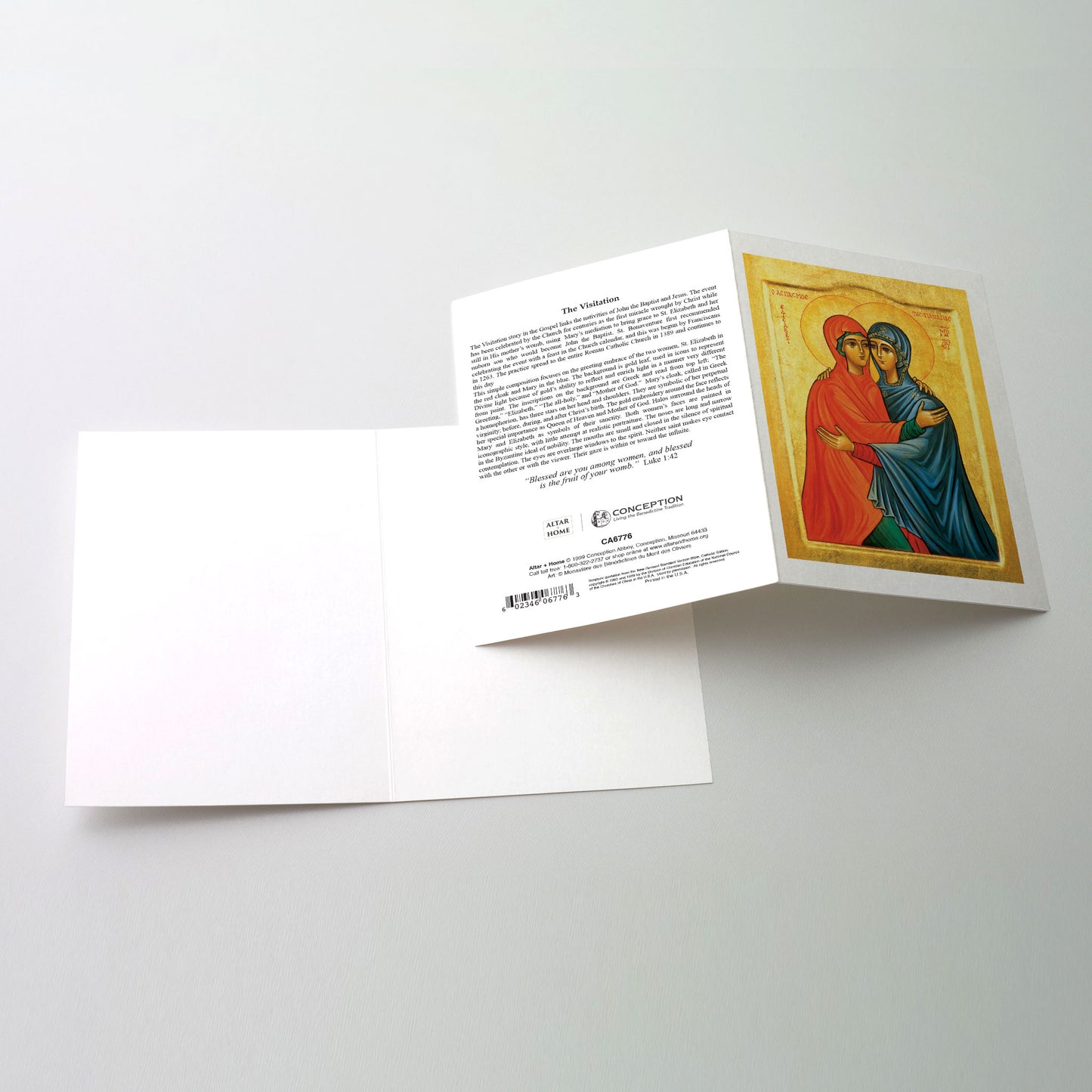 The Visitation - Icon Greeting Card