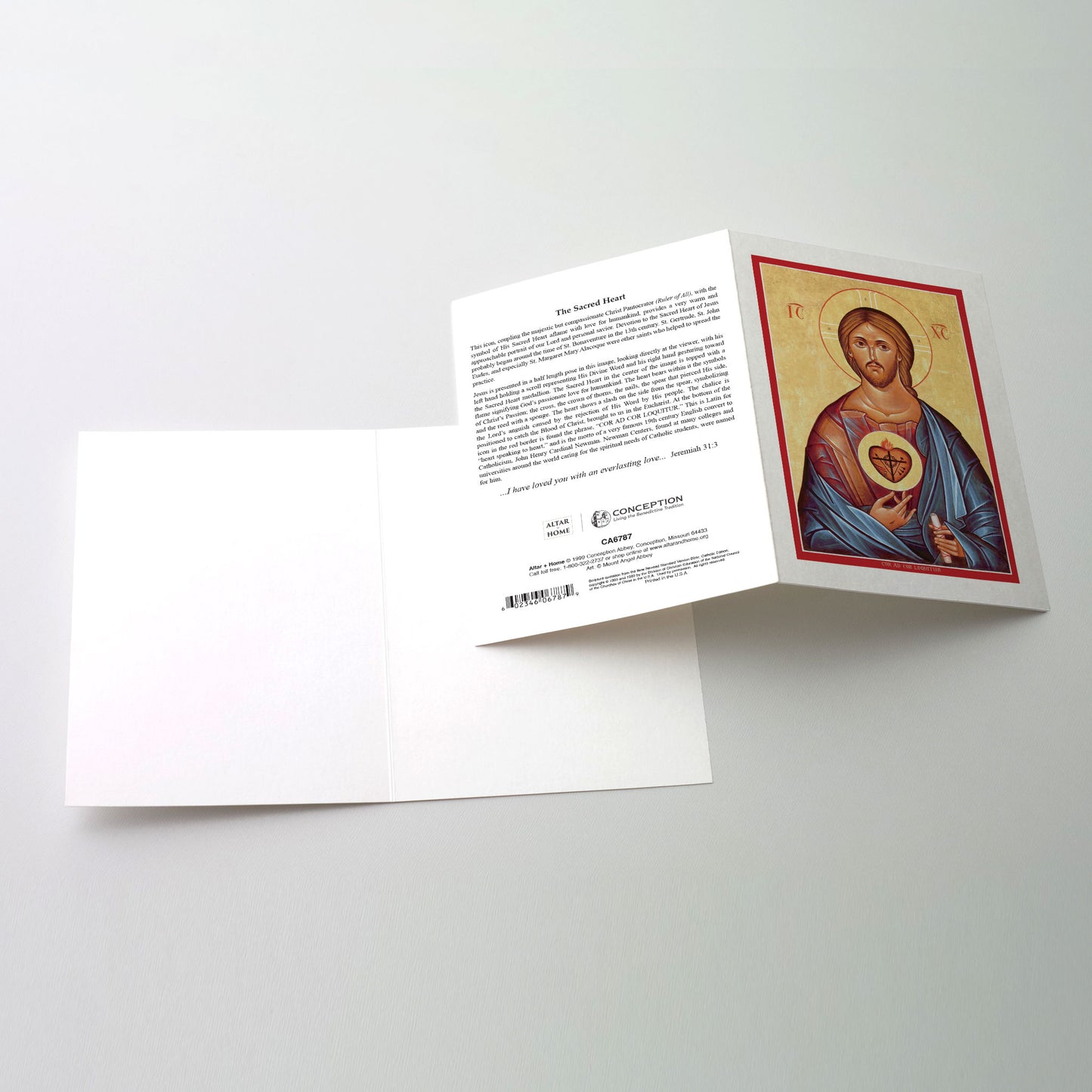 The Sacred Heart - Icon Greeting Card