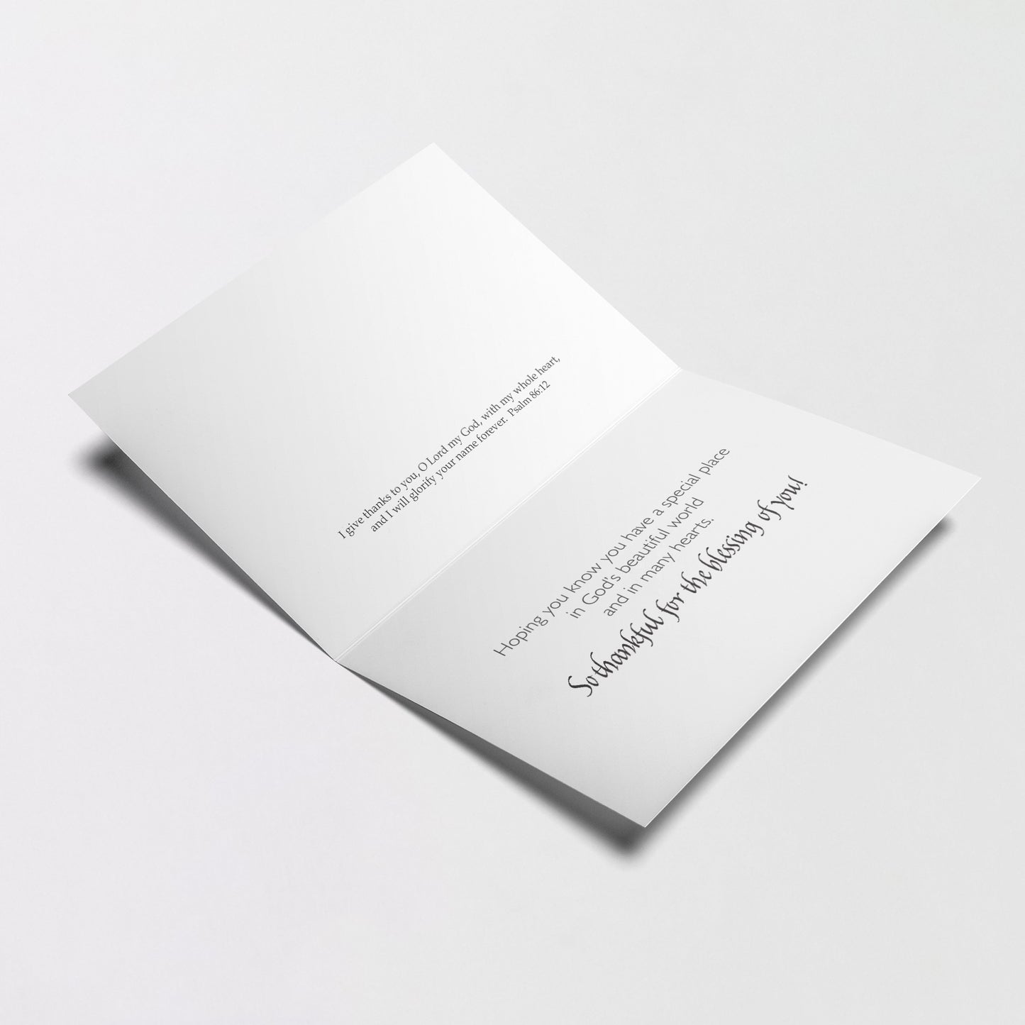 Praising God at Thanksgiving - Thanksgiving Card