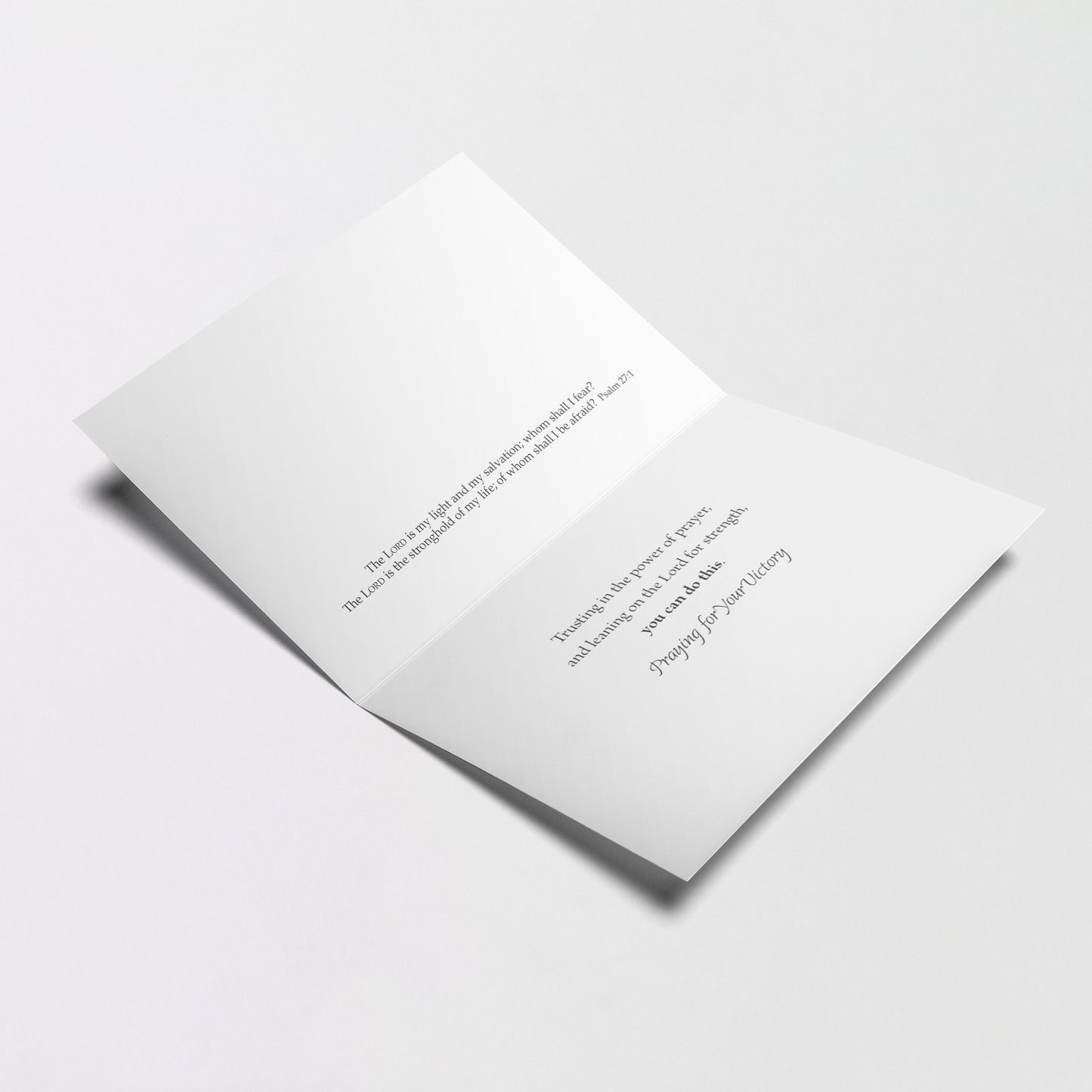 Fighting Cancer Is a Battle - Encouragement Card