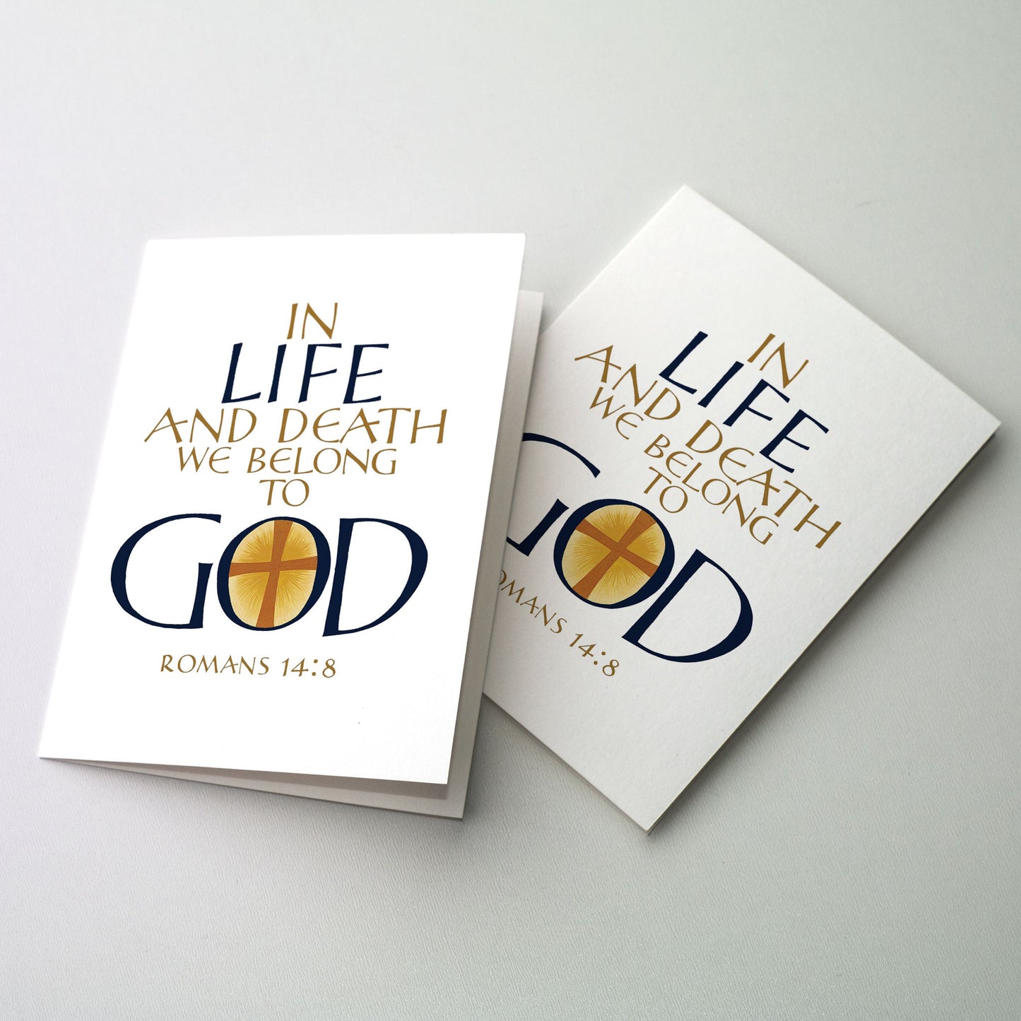 Bible verse Illuminated as cover lettering.