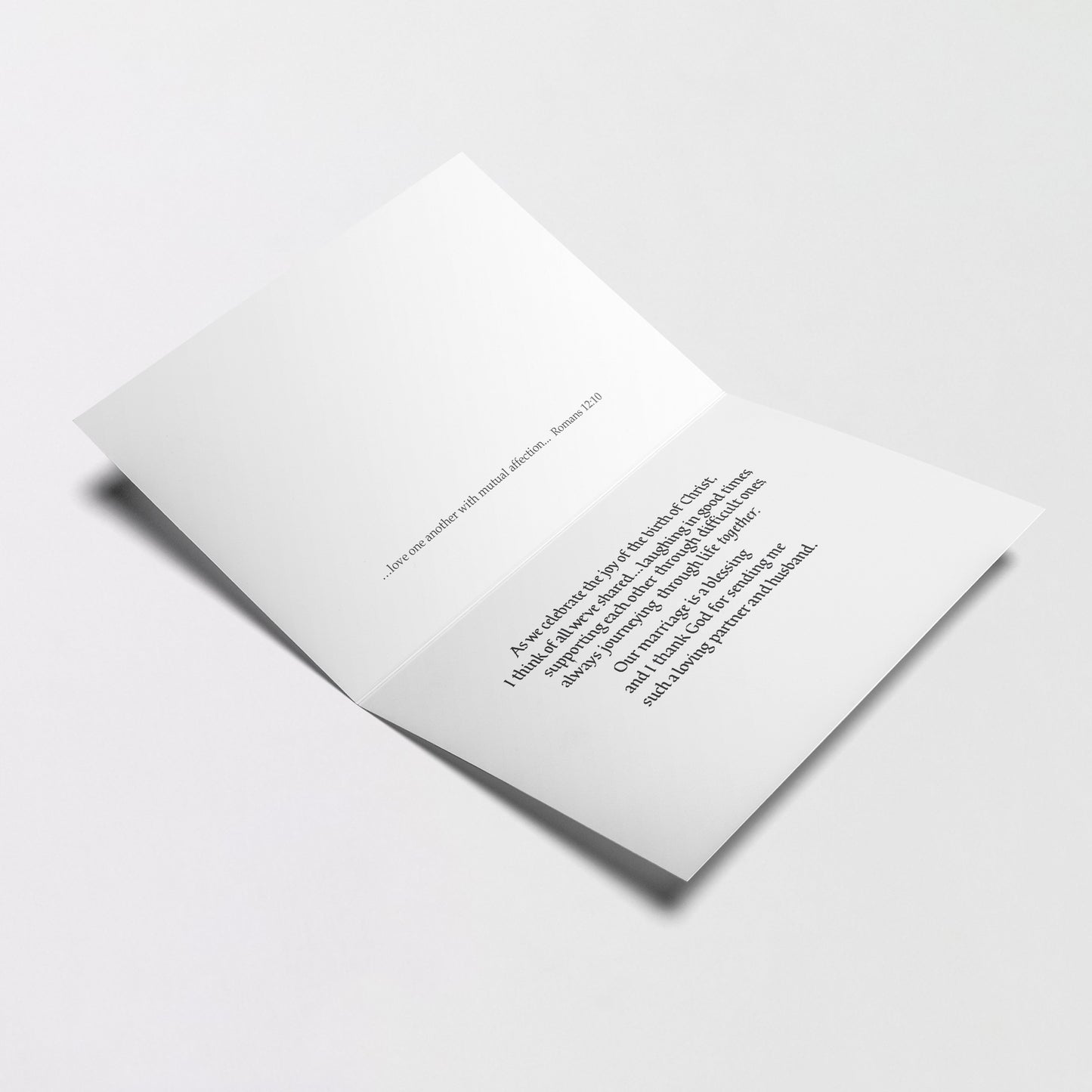 To My Husband at Christmas - Husband Christmas Card