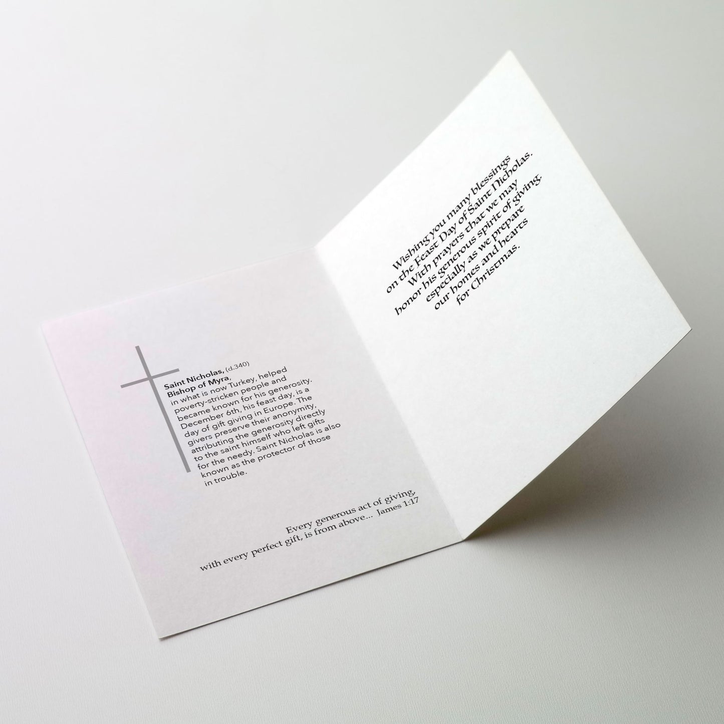 On the Feast of St. Nicholas - St Nicholas Feast Day Card