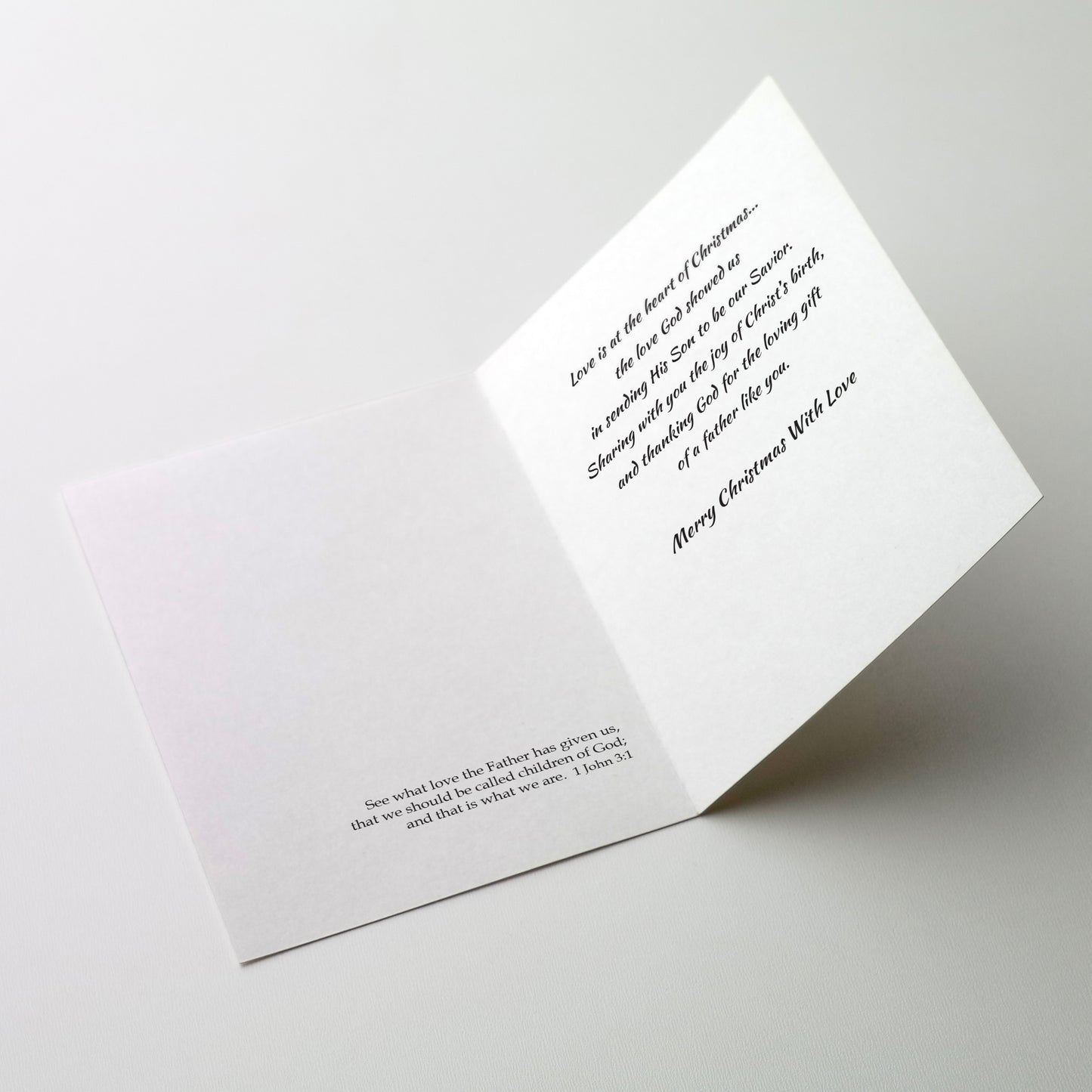 With Love at Christmas, Dad - Christmas Card for Dad
