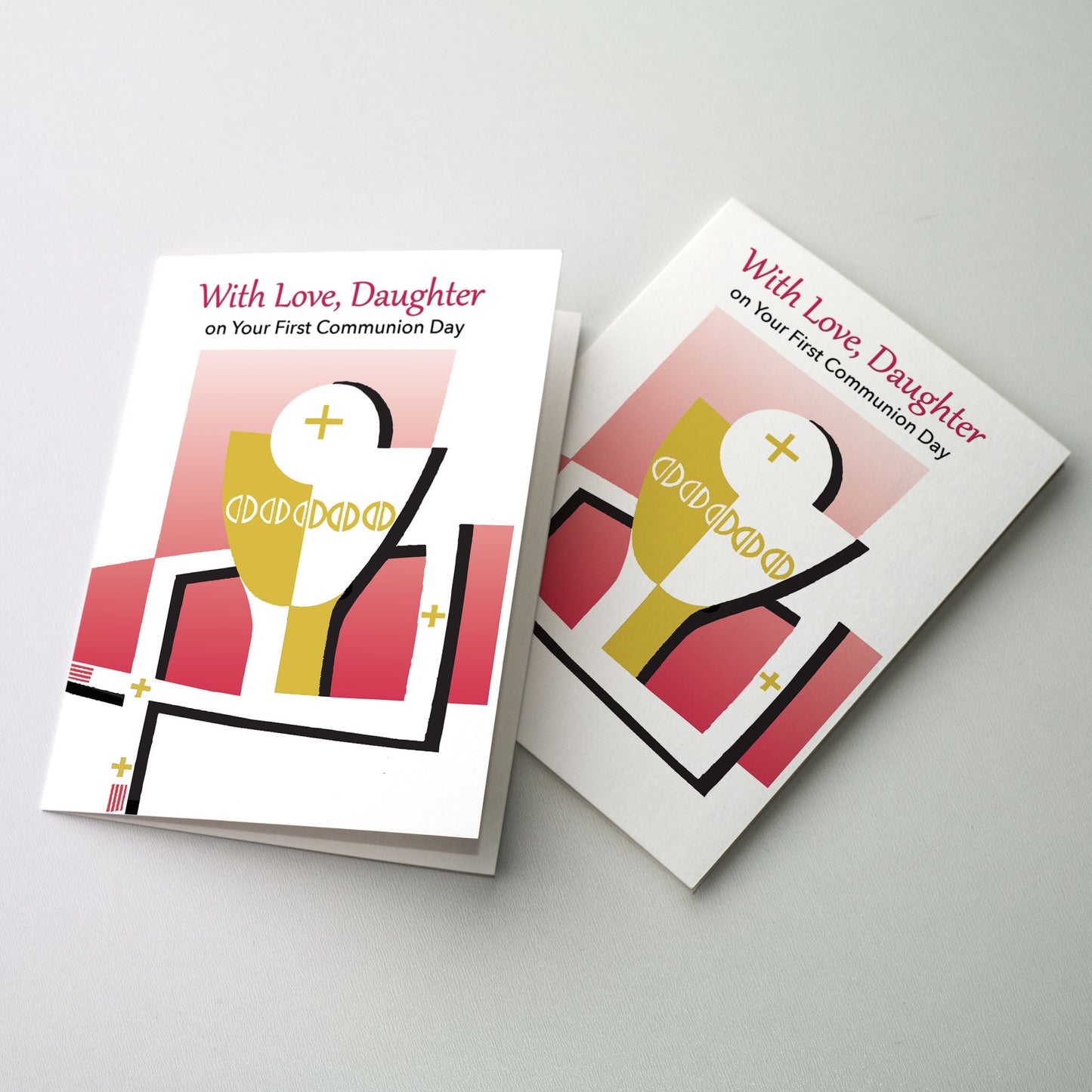 Graphic chalice and host with vestments