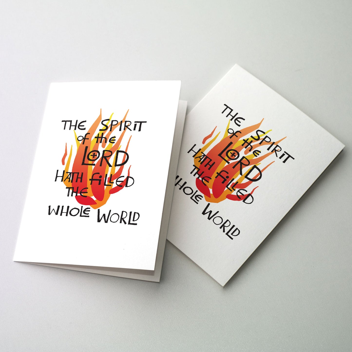 Flames of faith burning brightly behind cover text