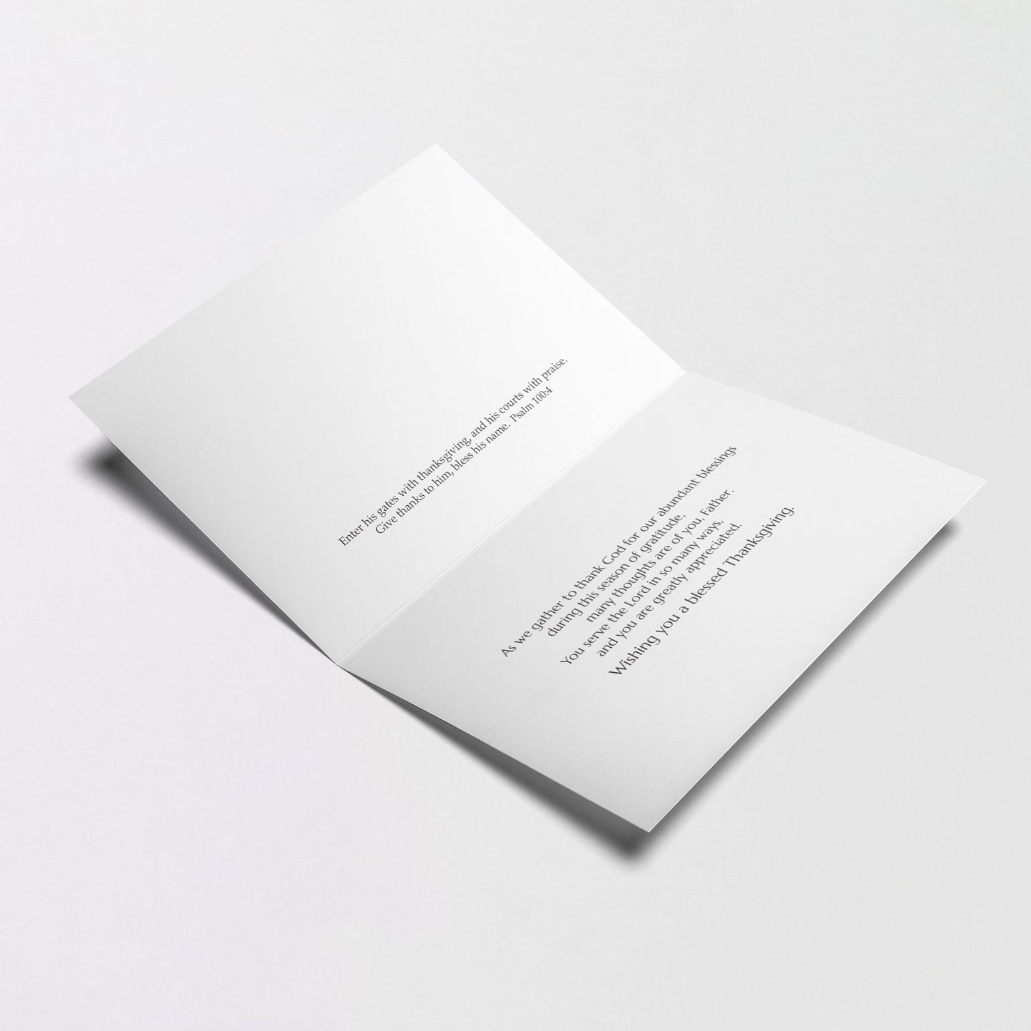 For You Father at Thanksgiving Thanksgiving Card for Priest