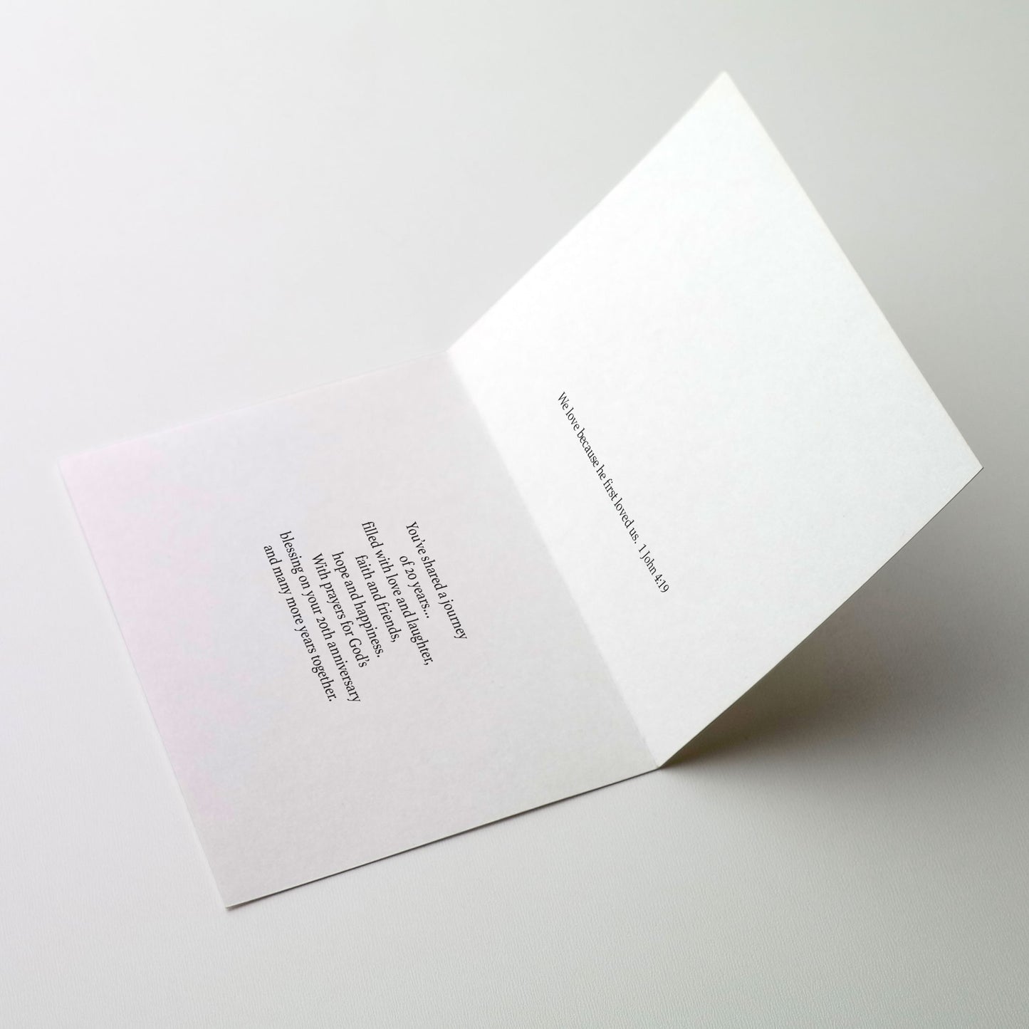 God's Blessings On Your 20th Anniversary - Wedding Anniversary Card