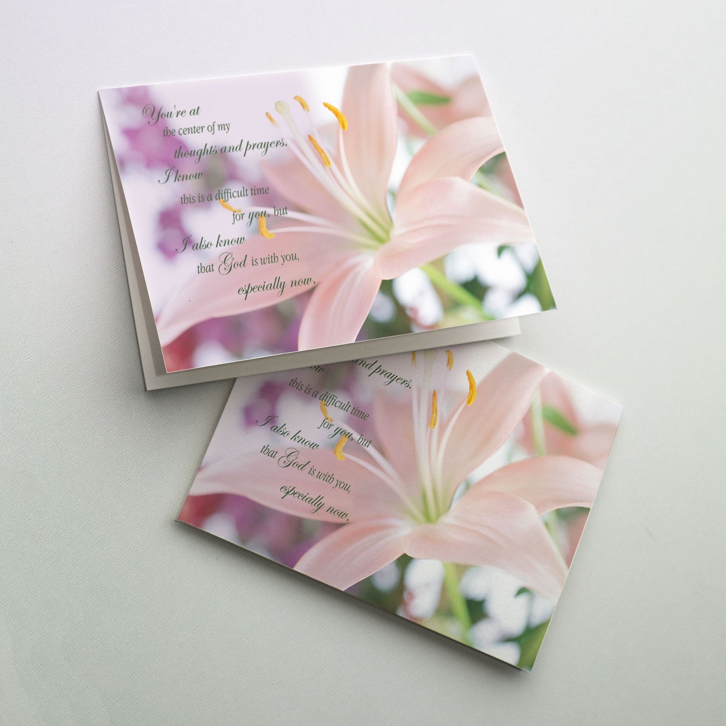 These Cards are printed on recycled paper and measure 5 x 7 inches.