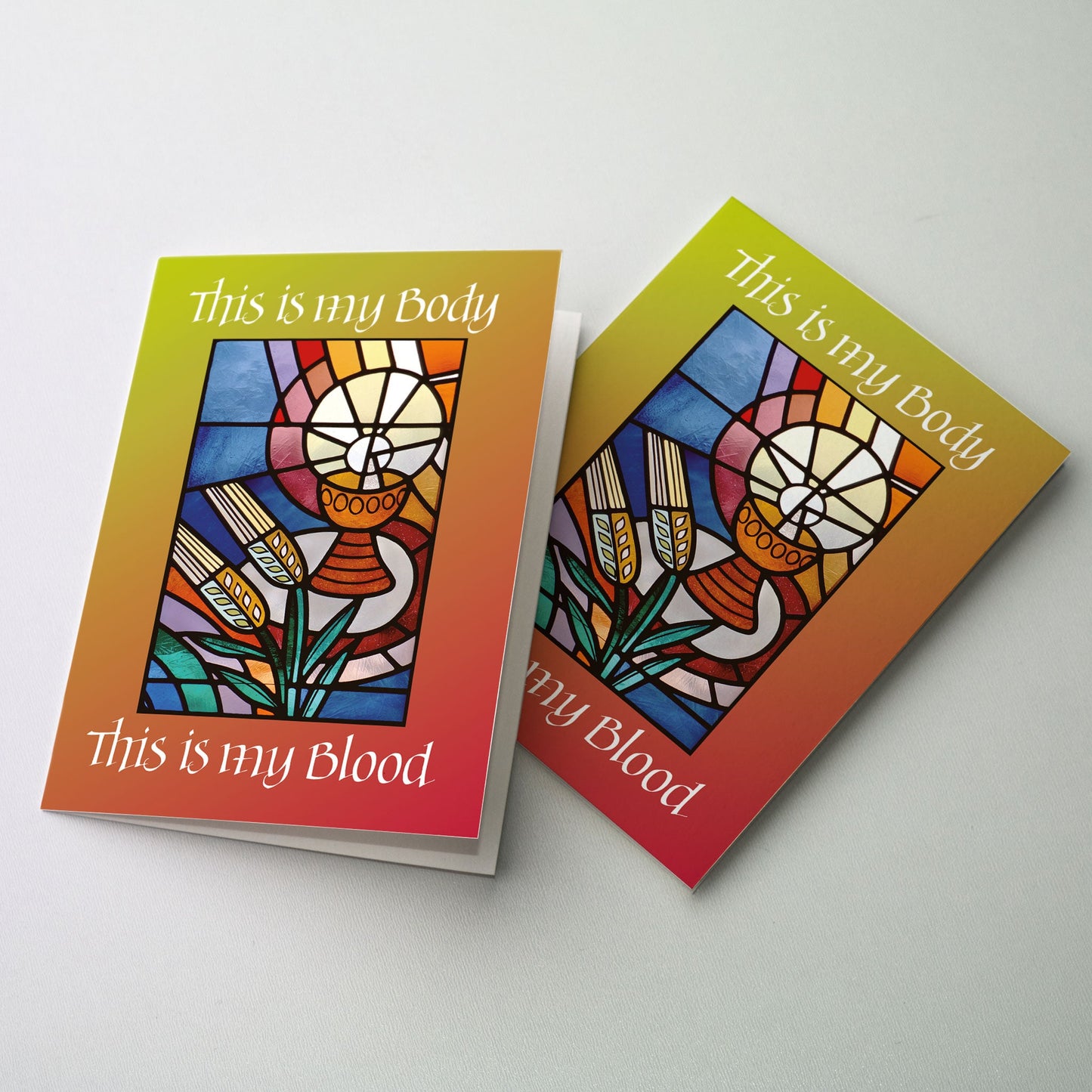 Rejoice with those receiving their First Communion. 5" by 7".