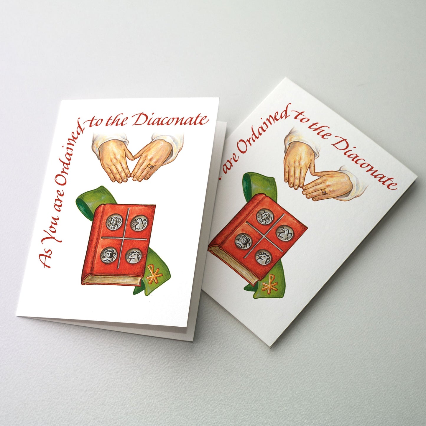 Deluxe 5" x 7" card with matching envelope.