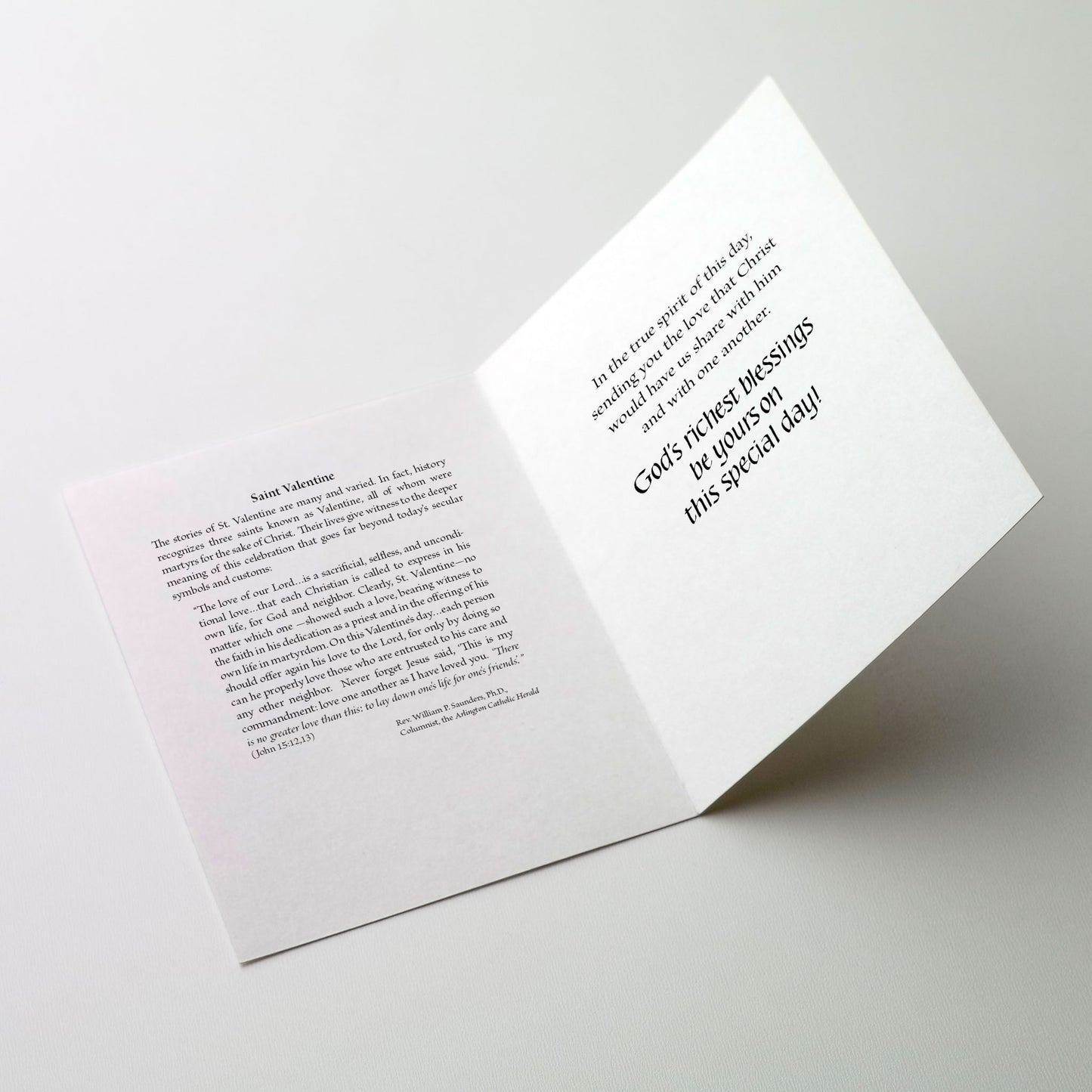 Celebrating God's Love on St. Valentine's Day - St. Valentine's Day Card