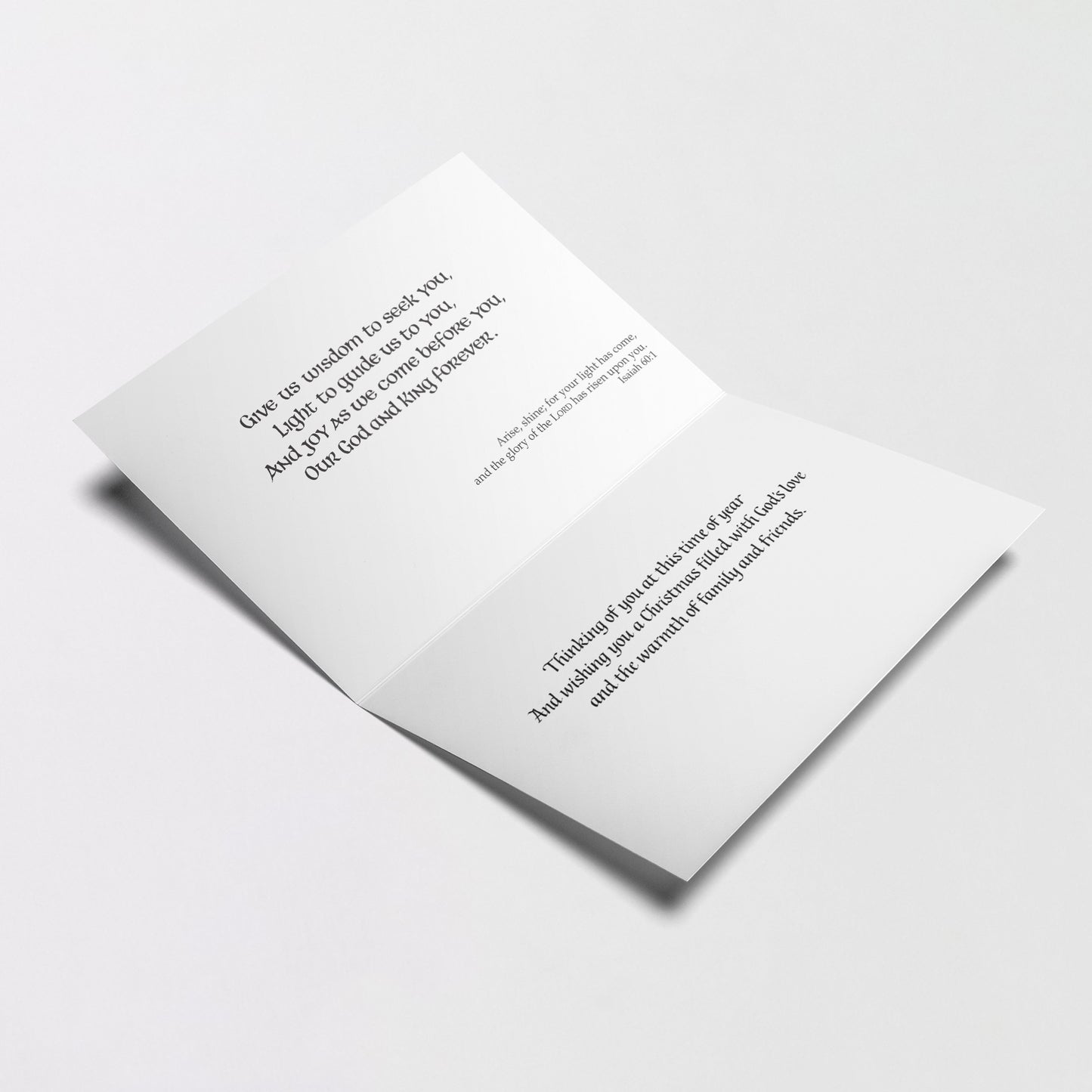 An Irish Prayer - Miracle of Christmas Irish Card