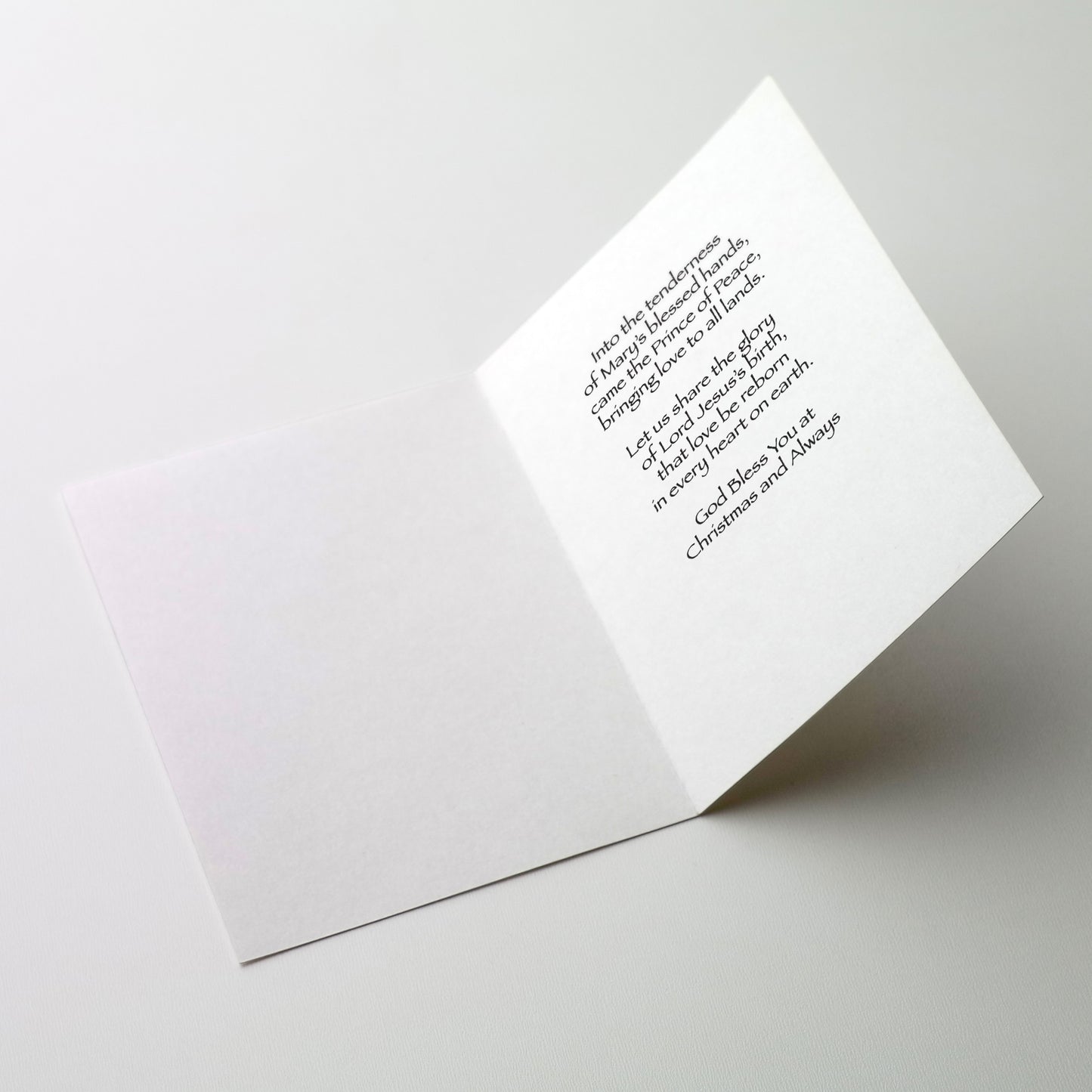 Woodcut Madonna and Child with Dove - Miracle of Christmas Card Personalized