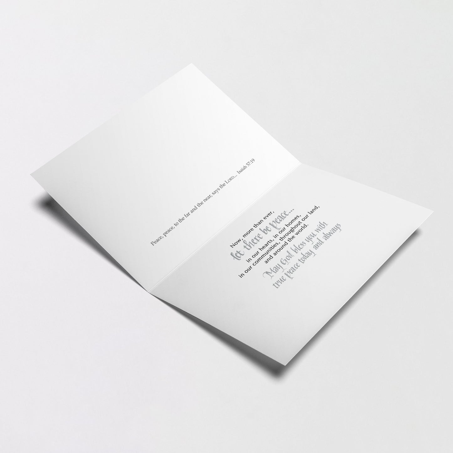 Peace - Miracle of Christmas Card Personalized