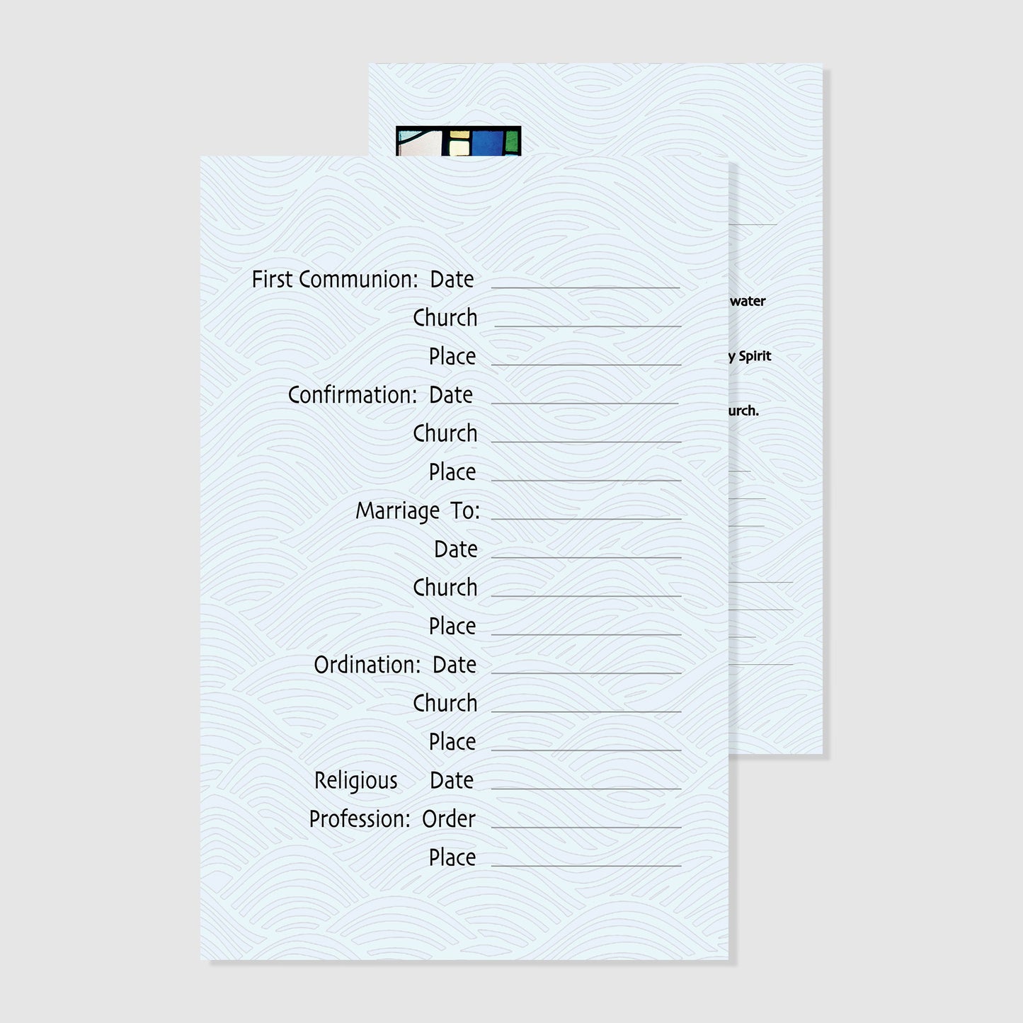 Reborn in Christ - Catholic Baptism Certificate