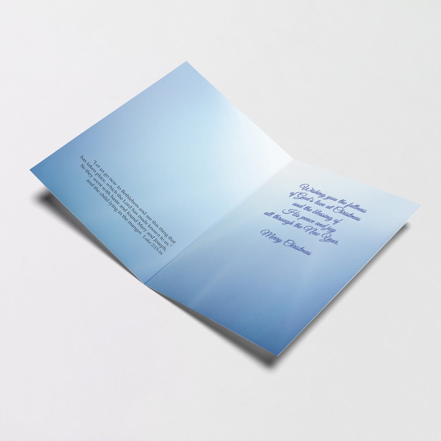 That Blessed Holy Night - Splendor of Christmas Card Personalized