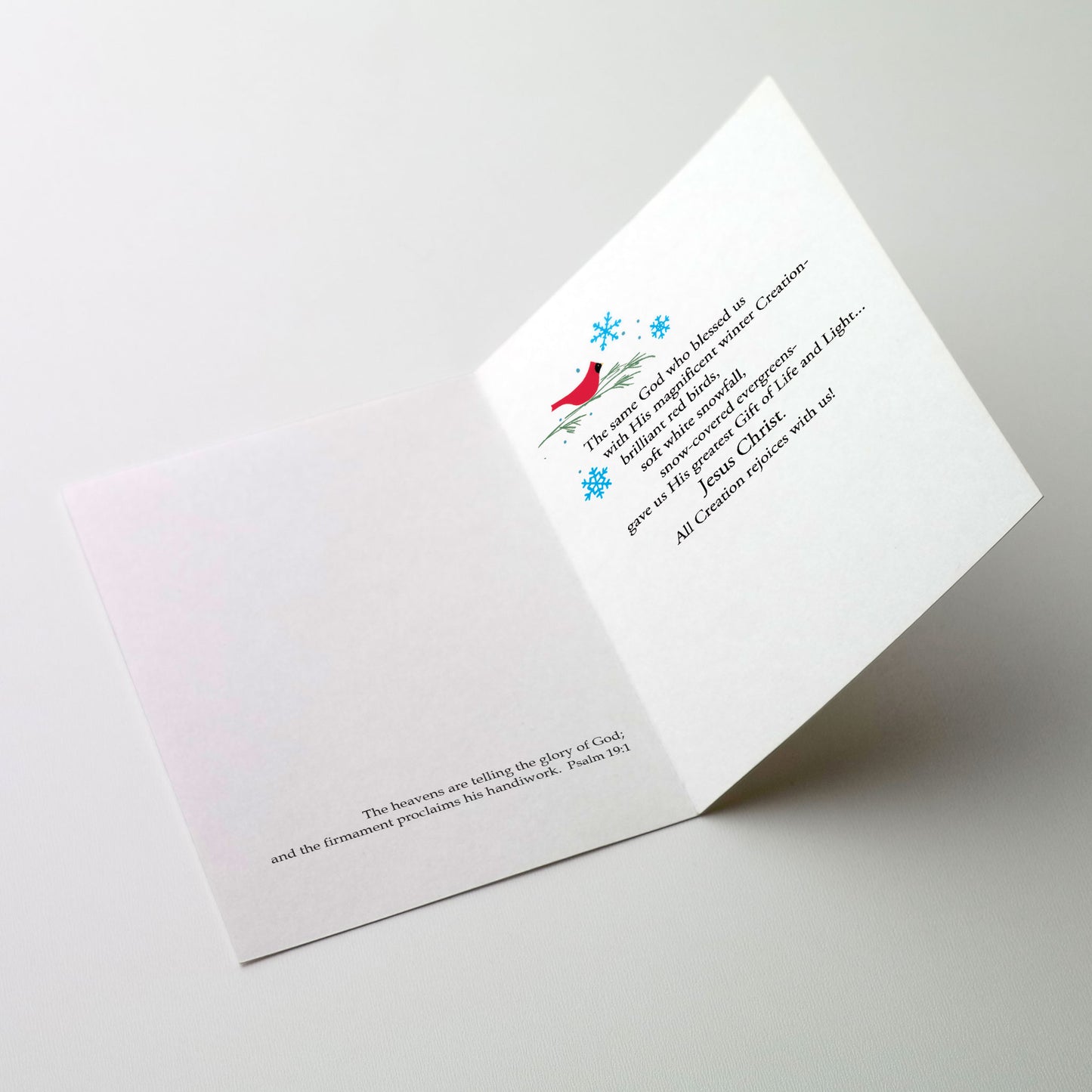 Blessings at Christmas (Cardinals) - Splendor of Christmas Card Personalized