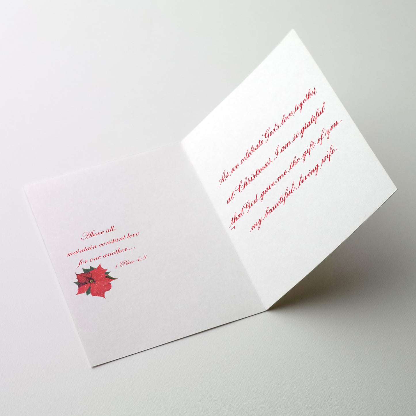 God Gave Me the Gift of You - Christmas Card for Wife