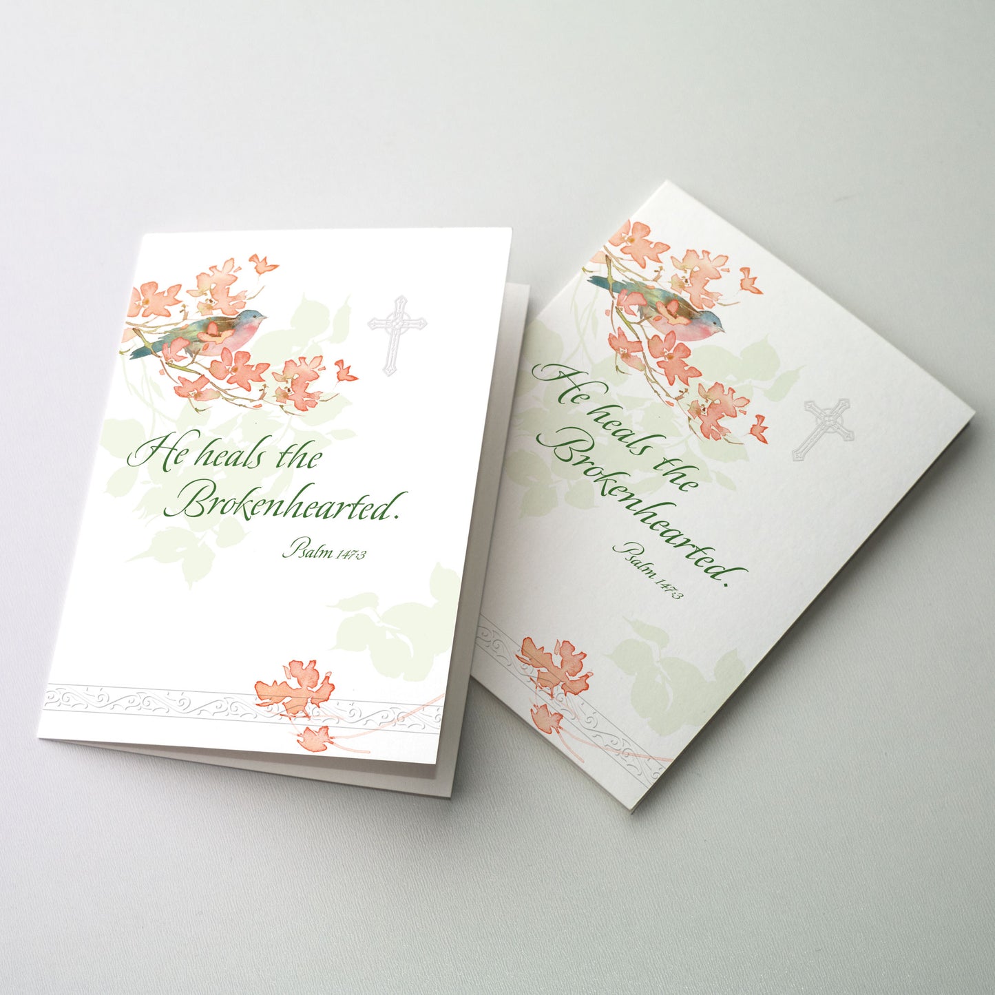 He Heals the Brokenhearted - Sympathy Card