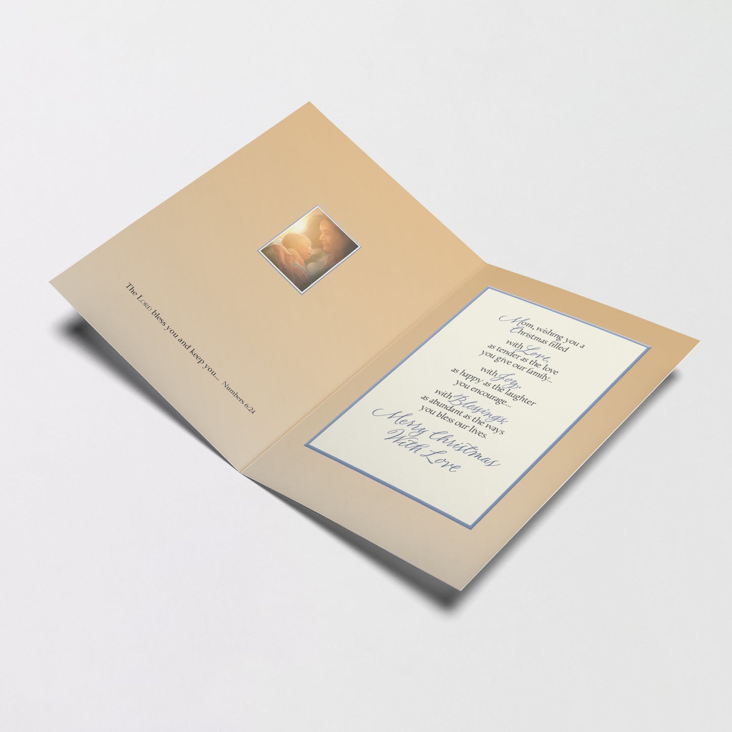 Blessings at Christmas, Mom - Christmas Card for Mother