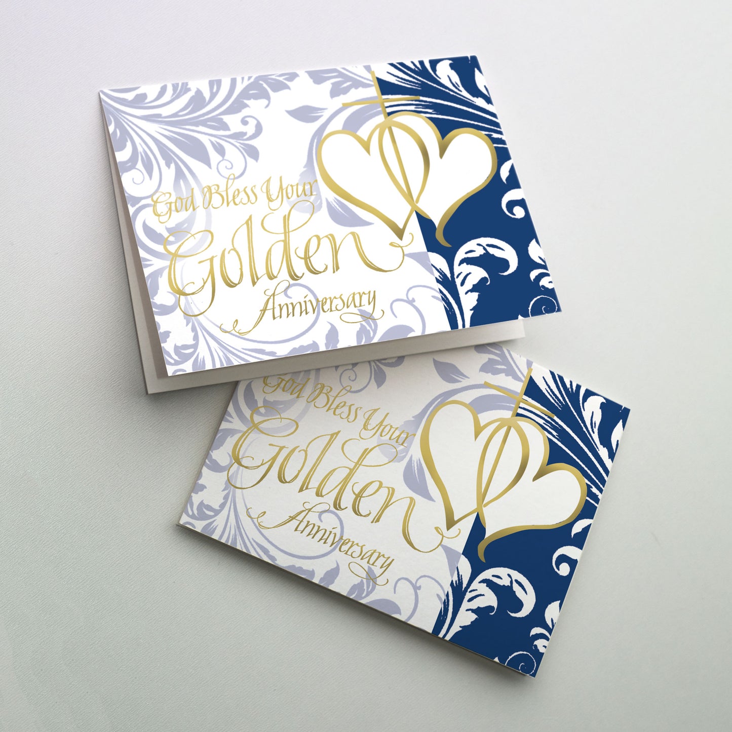 God Bless Your Golden Anniversary - 50th Wedding Anniversary Card