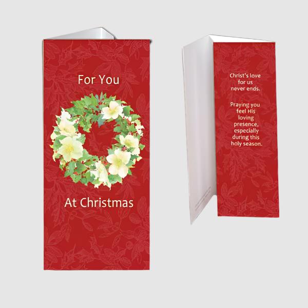 Matching prayer card included.