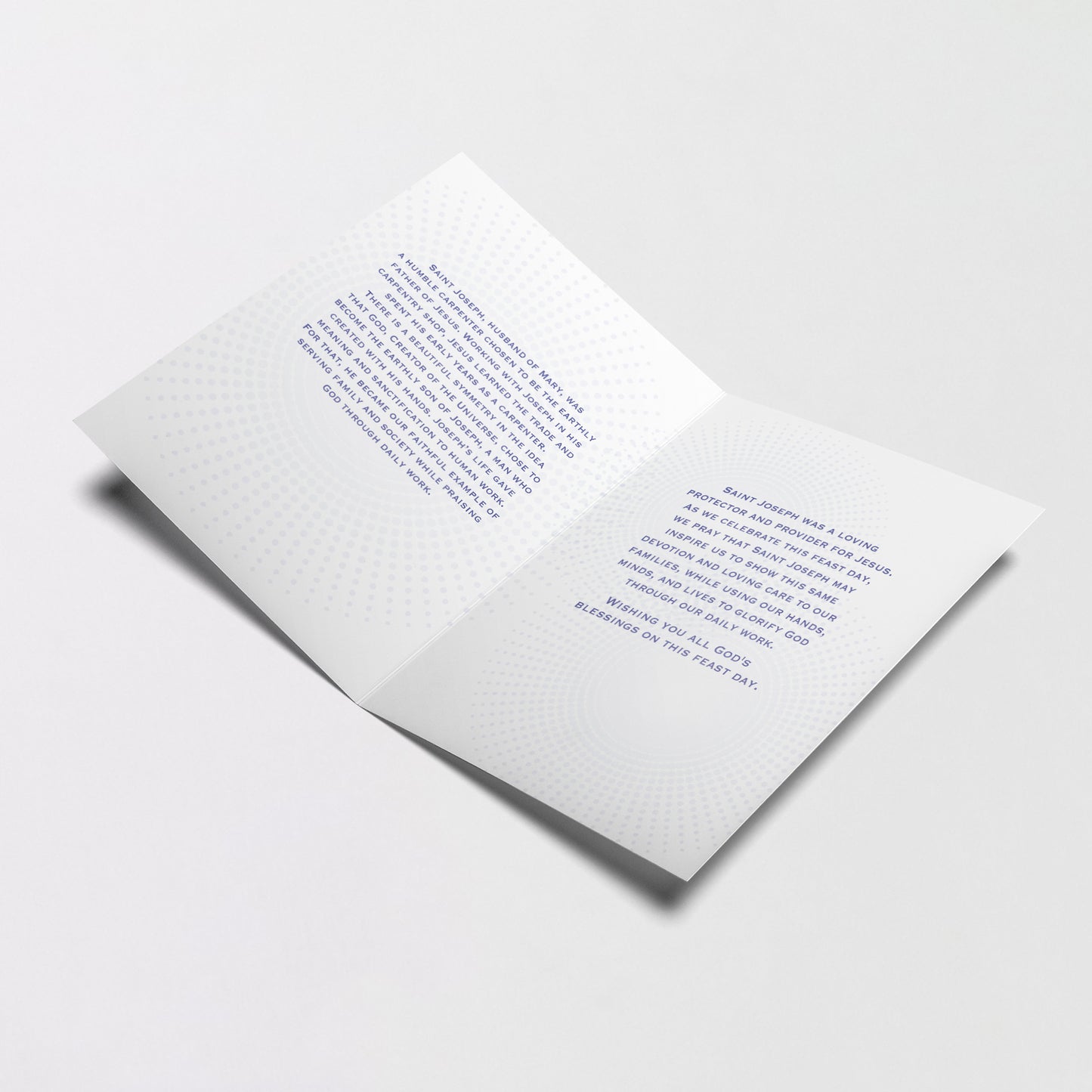 On the Feast Day of St. Joseph - St. Joseph's Day Card