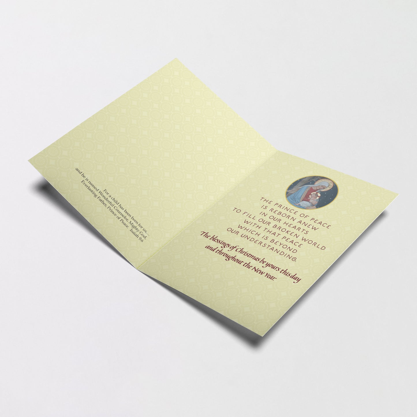 For a Child Has Been Born for Us, a Son Given to Us - Majesty of Christmas Card Personalized