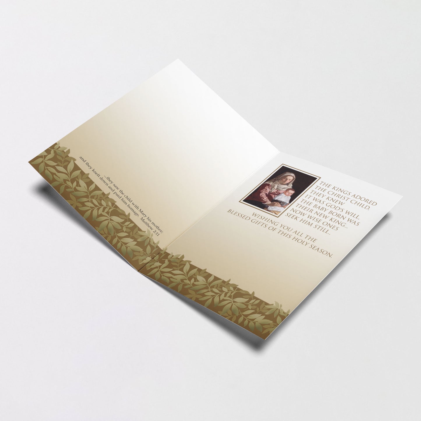 Seeking the Newborn King - Majesty of Christmas Card Personalized