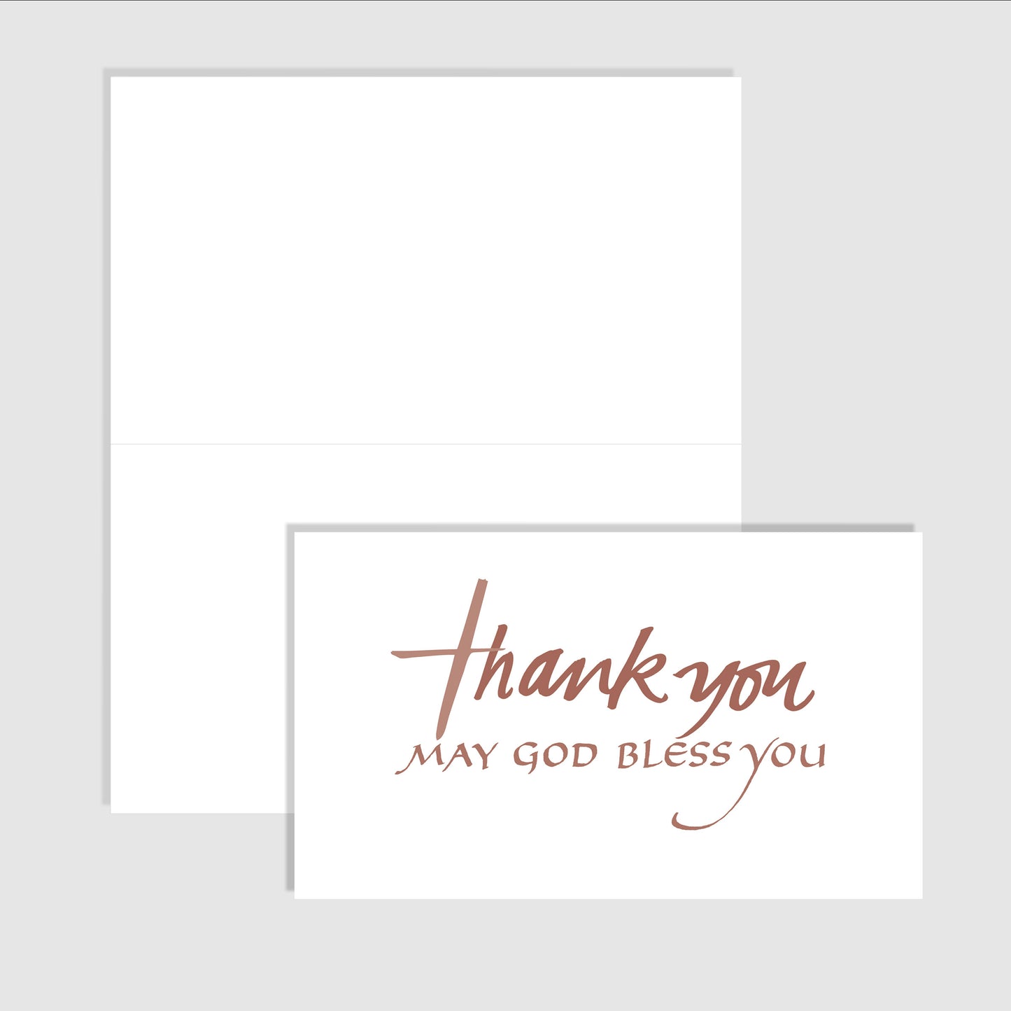 Thank You God Bless You - Personalized Folded Note
