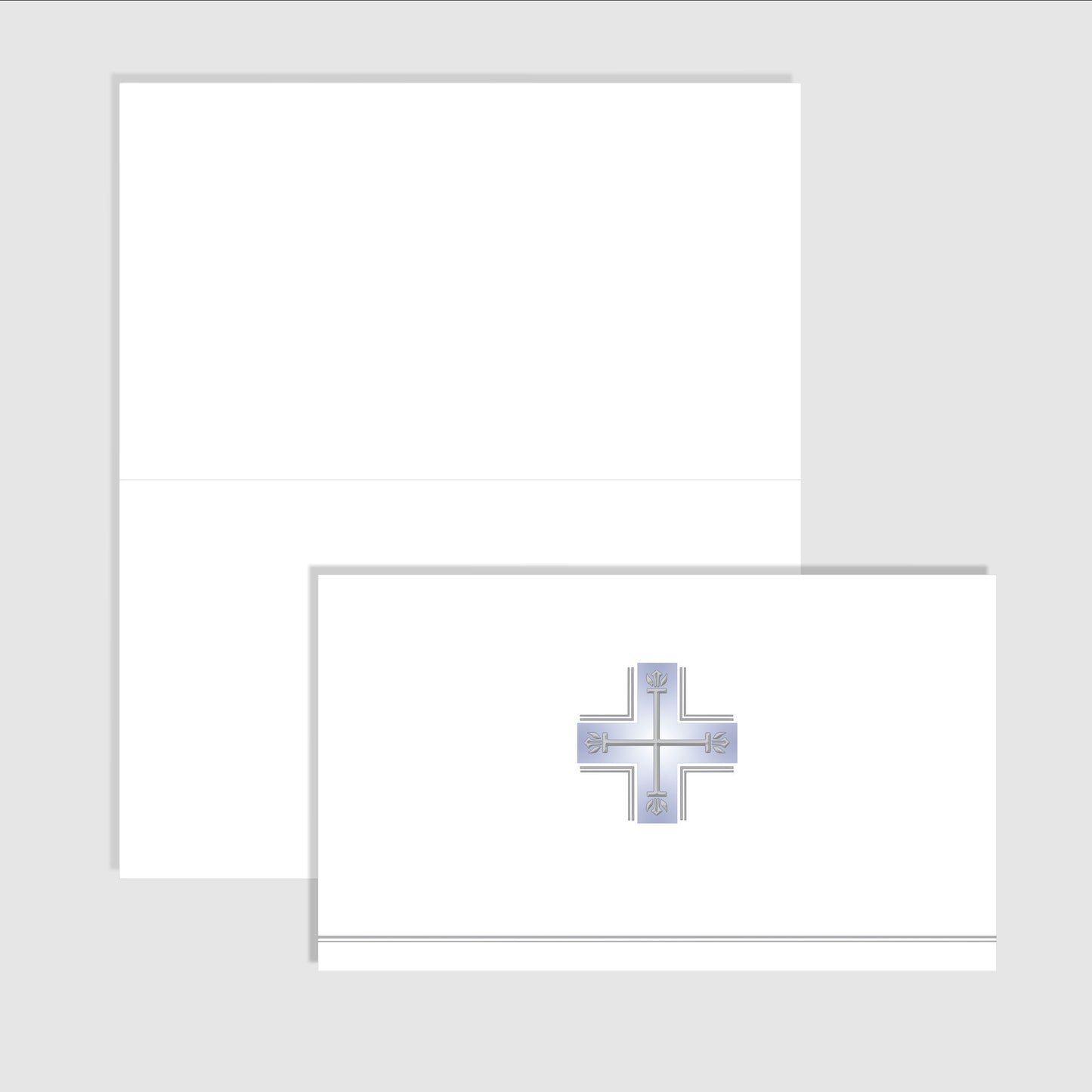 Classic Foil Cross - Folded Notes FN23