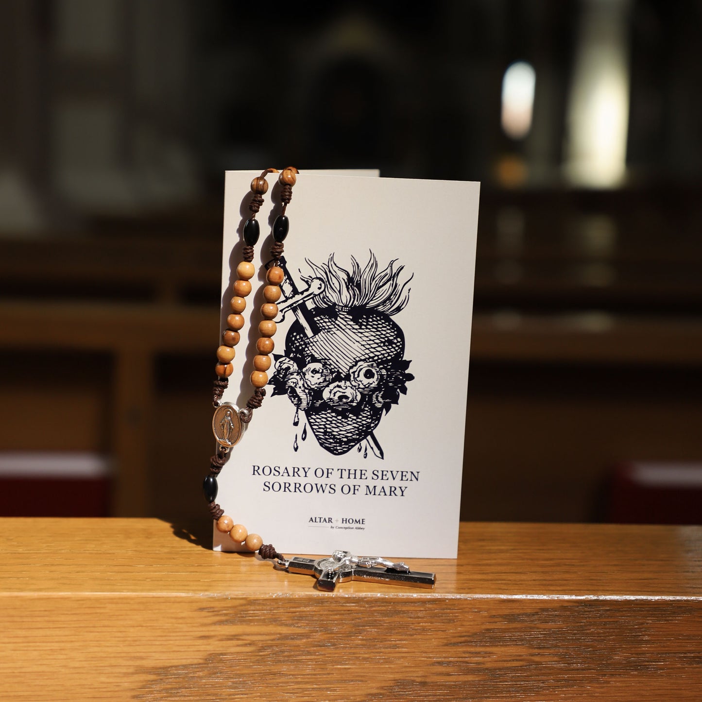 Seven Sorrows Rosary with Guide