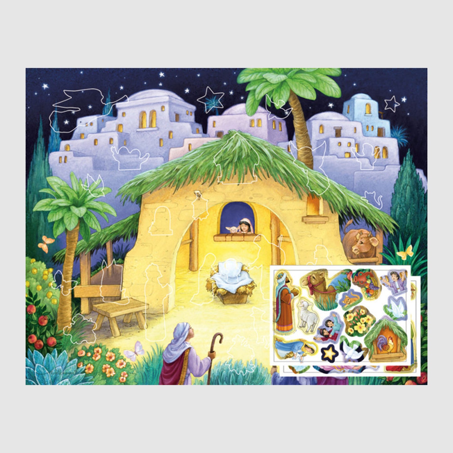 Kids' Nativity Sticker Advent Calendar