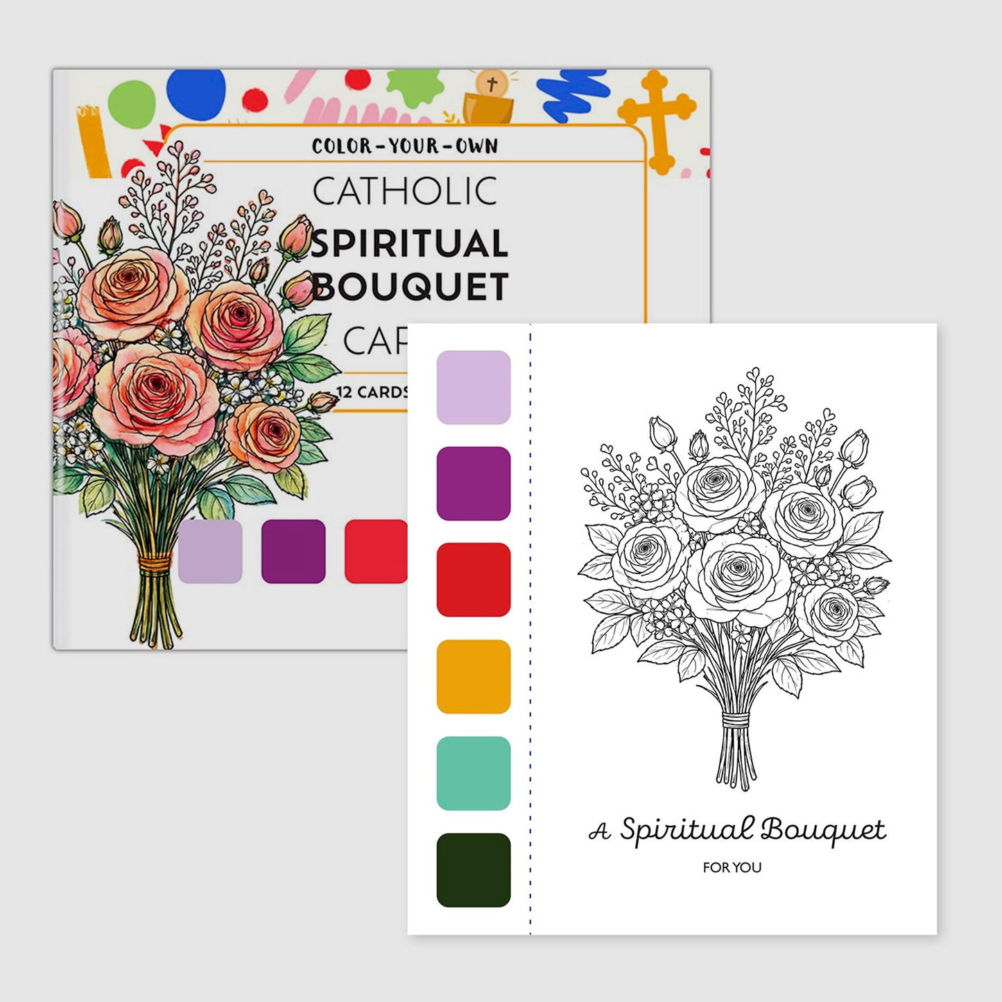 Spiritual Bouquet Watercolor Cards