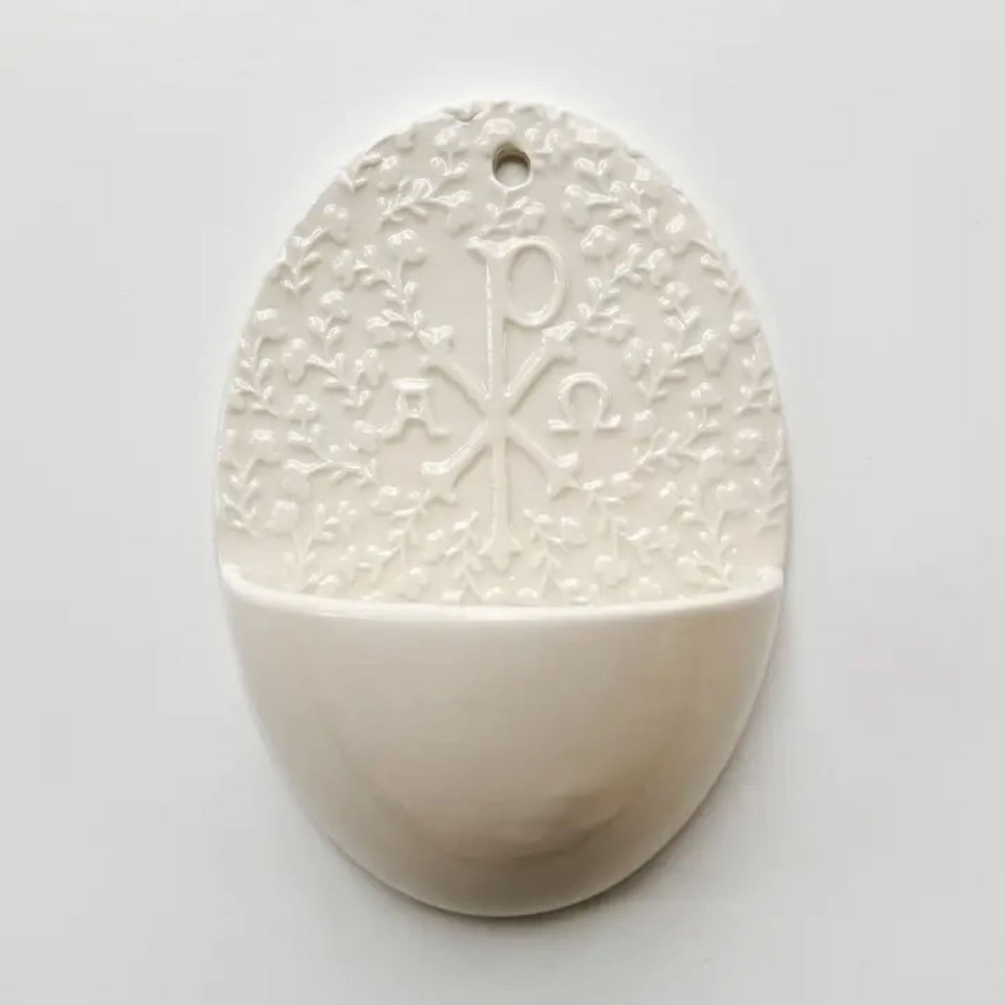 Chi Rho Holy Water Font