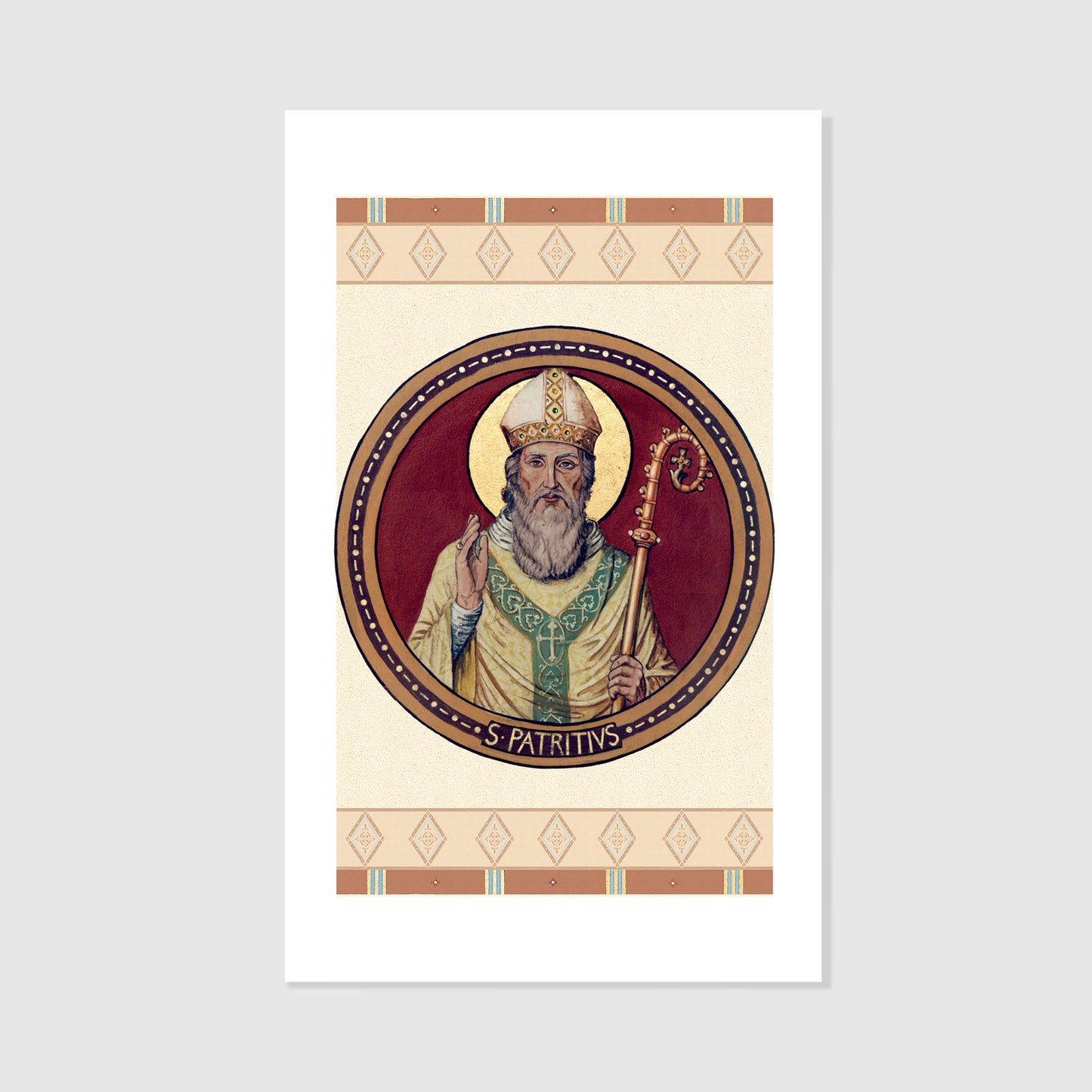 St. Patrick - Holy Card Personalized