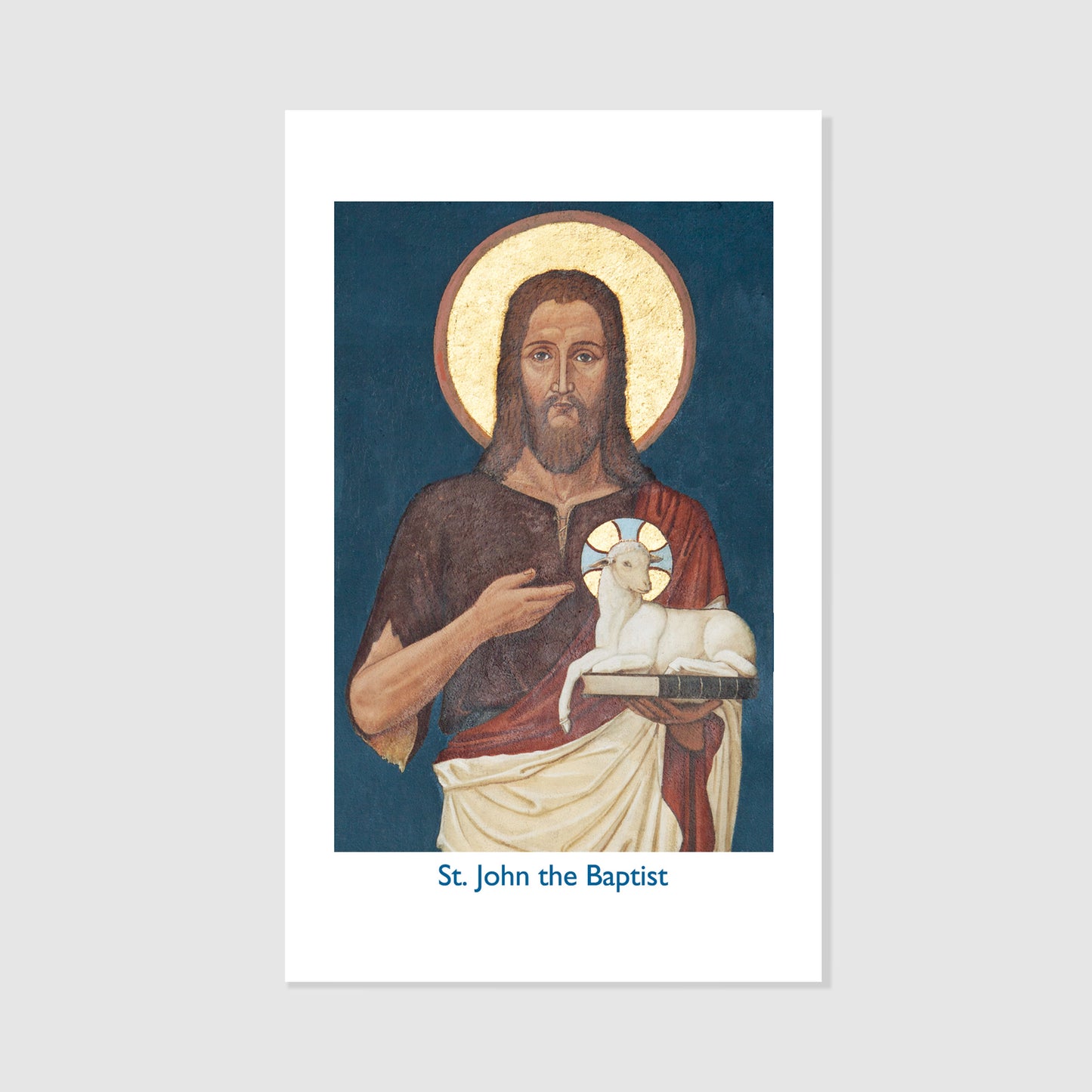 St. John the Baptist - Holy Card Personalized
