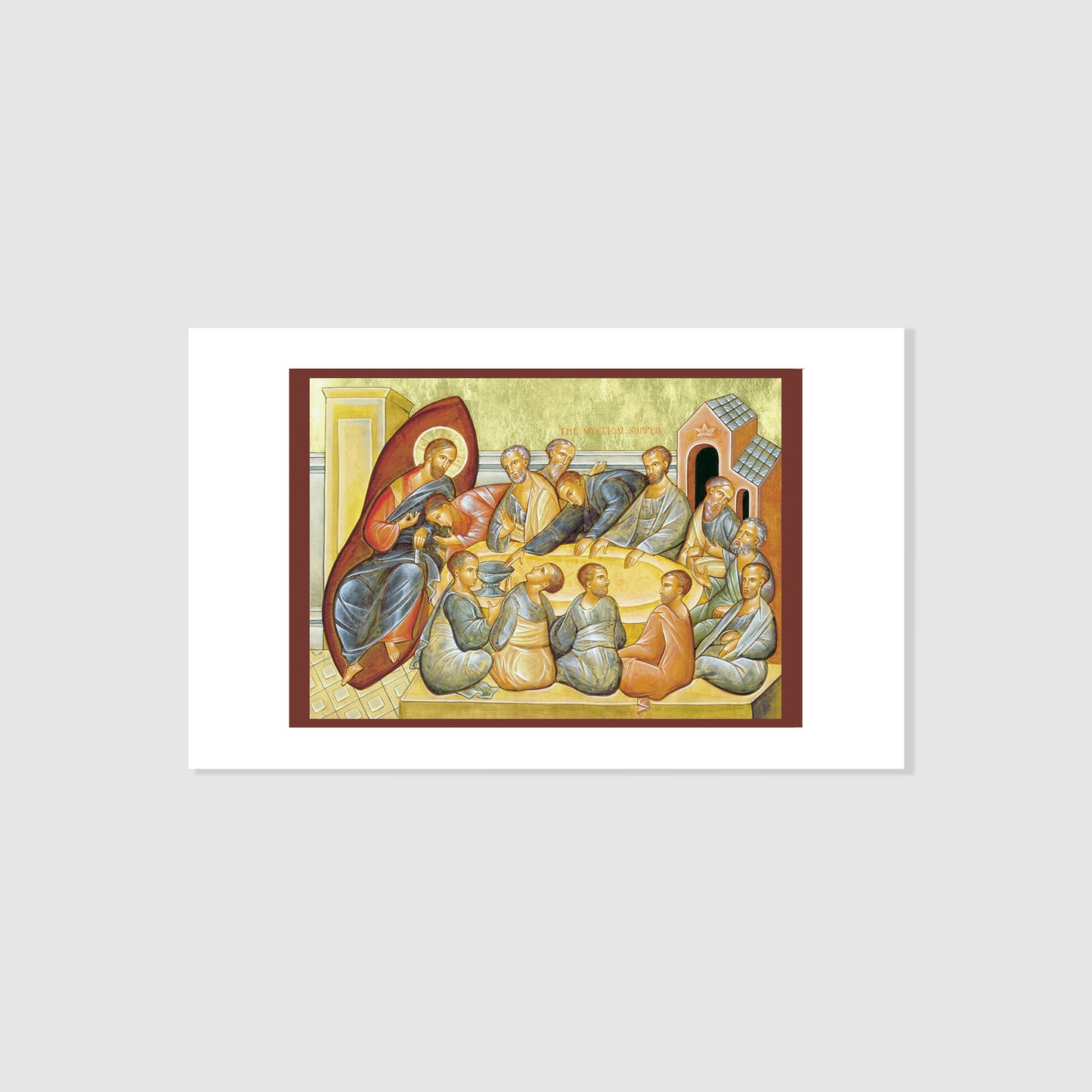 The Mystical Supper - Icon Holy Card