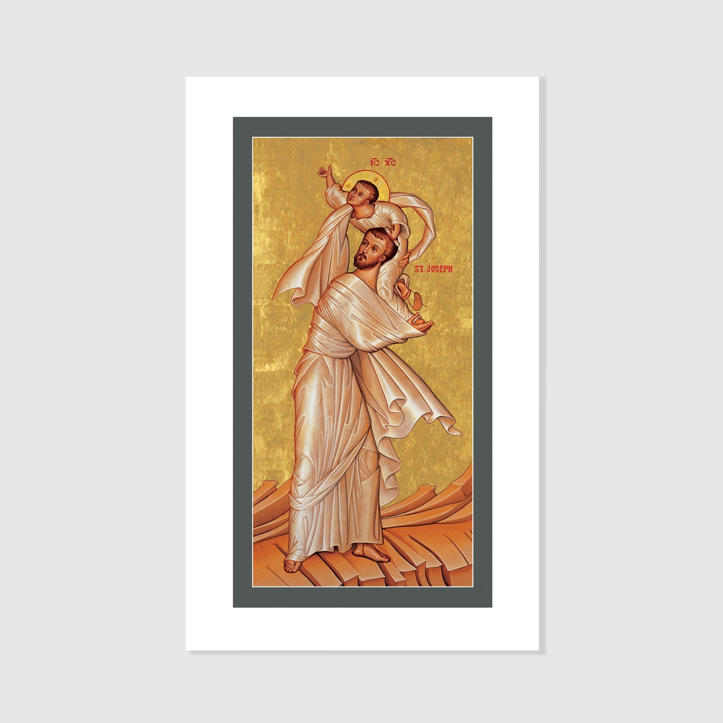 St. Joseph with the Child Jesus - Icon Holy Card
